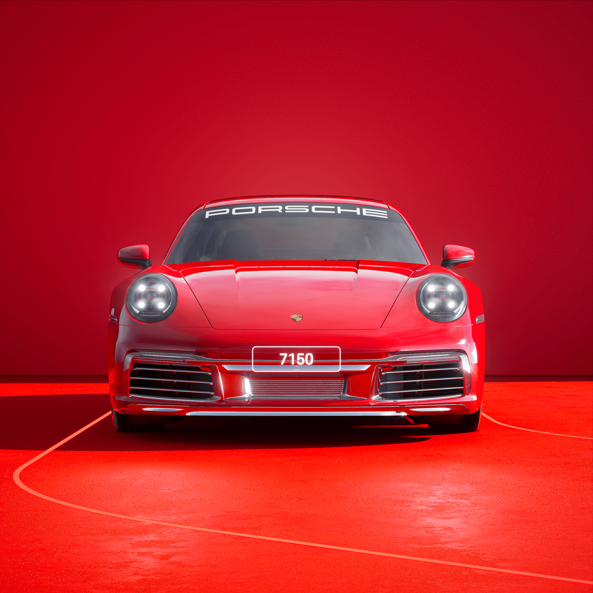 The PORSCHΞ 911 7150 image in phase