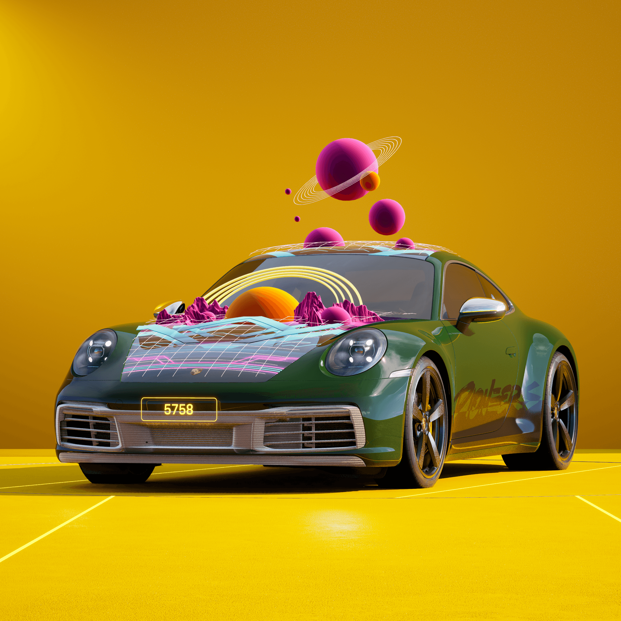 The PORSCHΞ 911 5758 image in phase