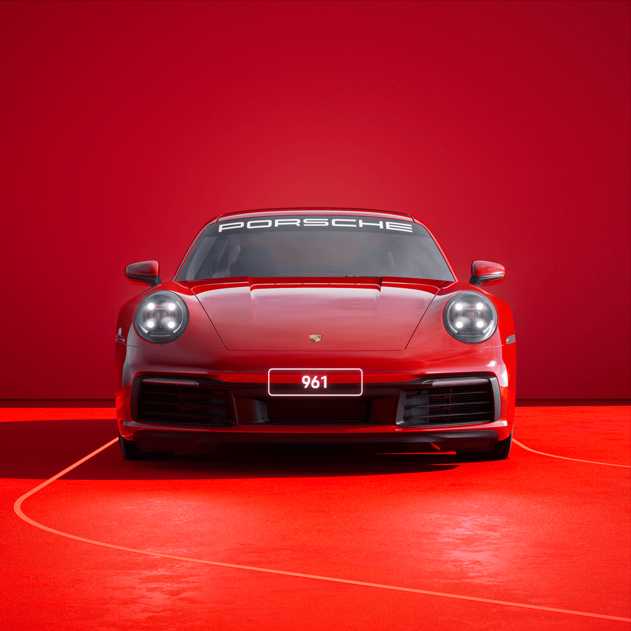 The PORSCHΞ 911 961 image in phase