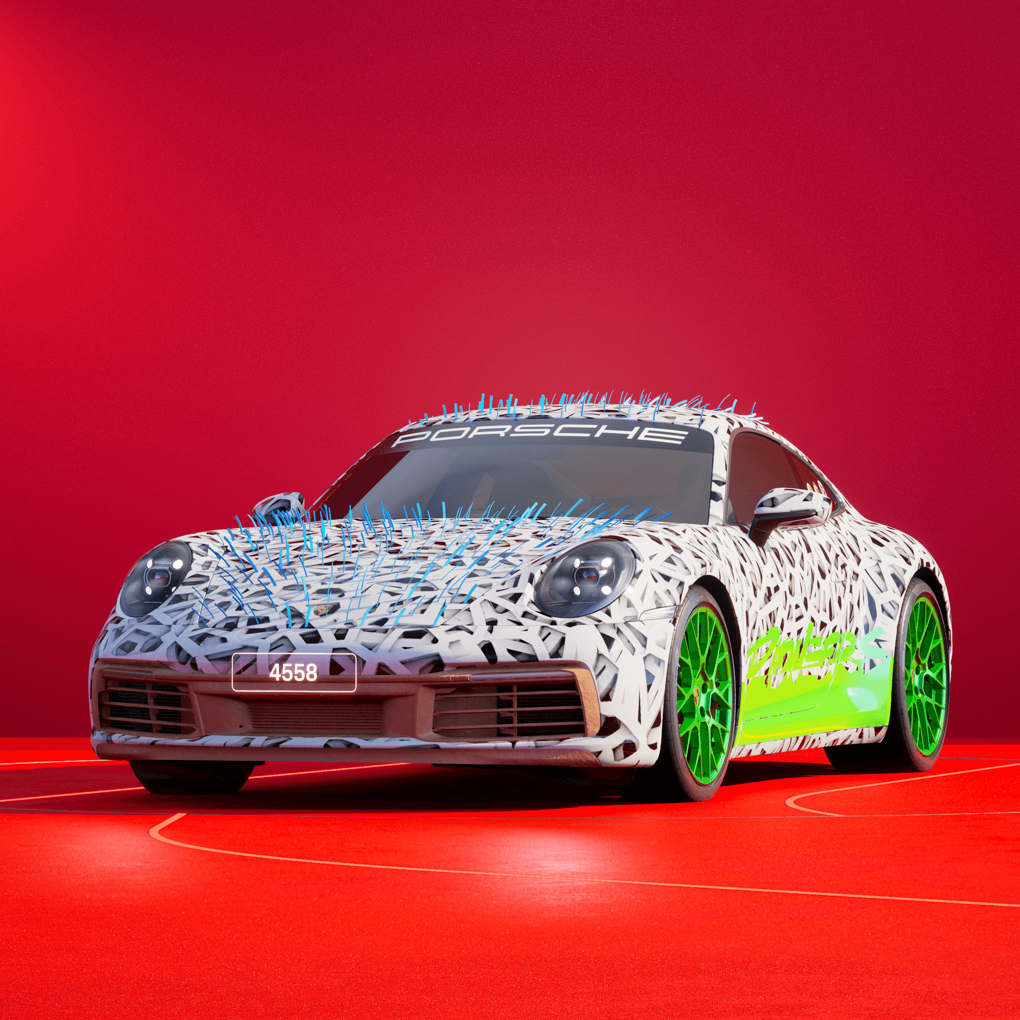 The PORSCHΞ 911 4558 image in phase