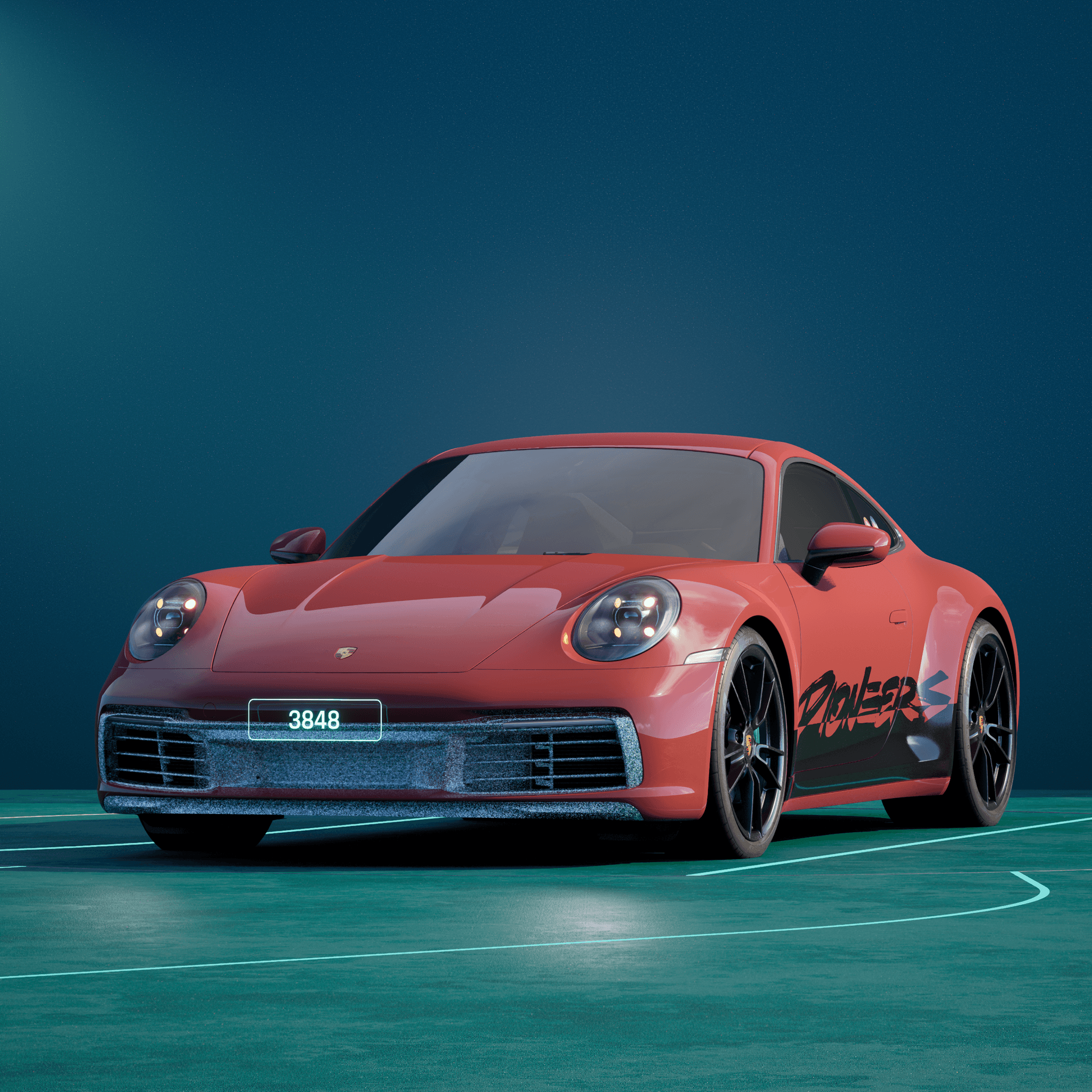 The PORSCHΞ 911 3848 image in phase