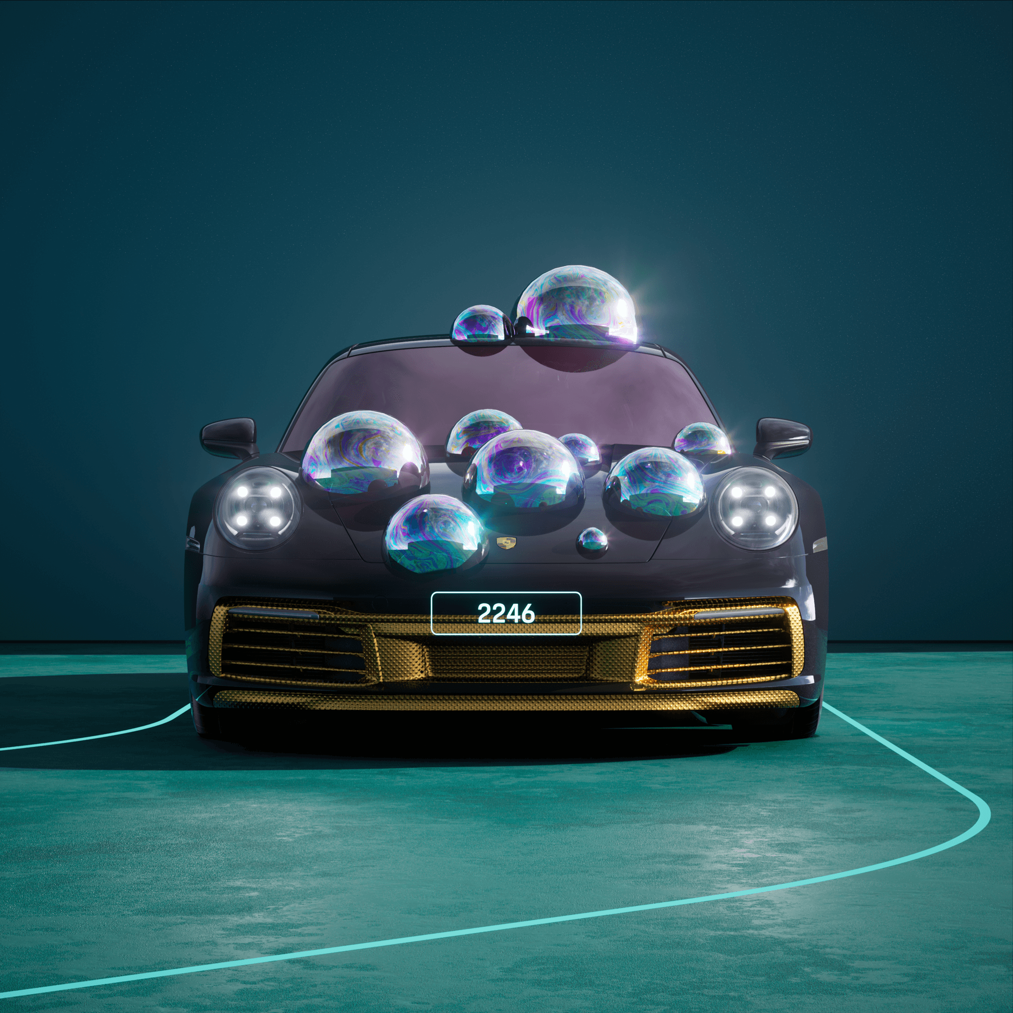 The PORSCHΞ 911 2246 image in phase