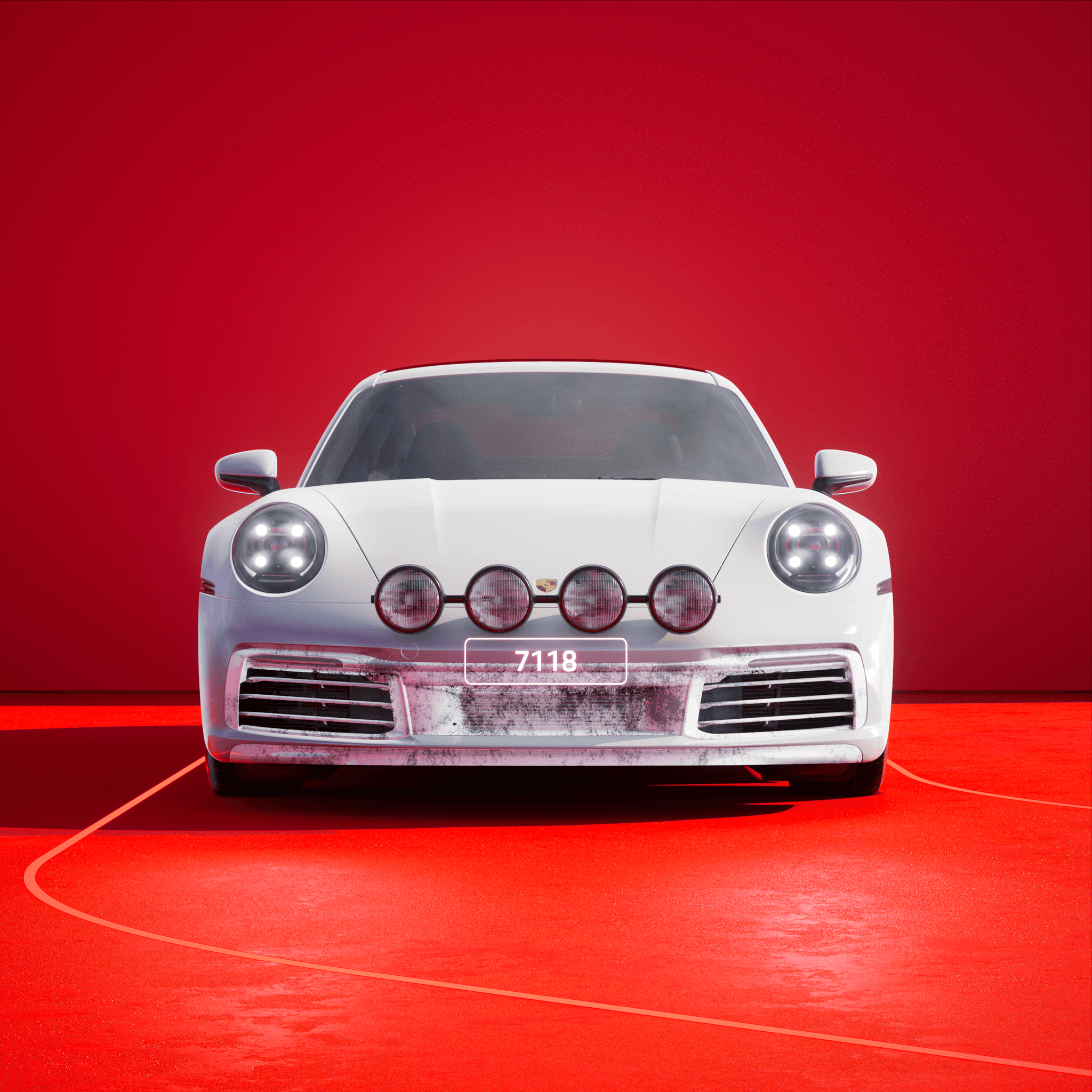 The PORSCHΞ 911 7118 image in phase