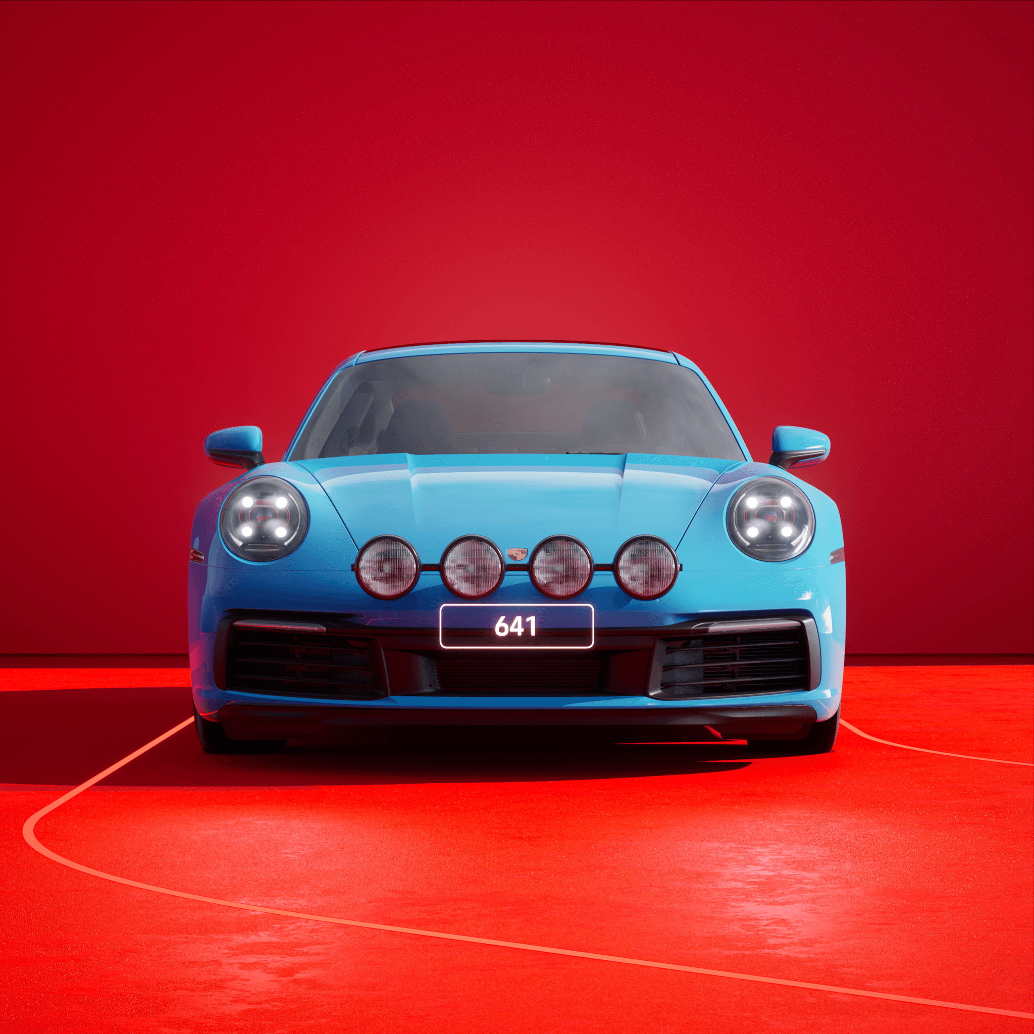 The PORSCHΞ 911 641 image in phase