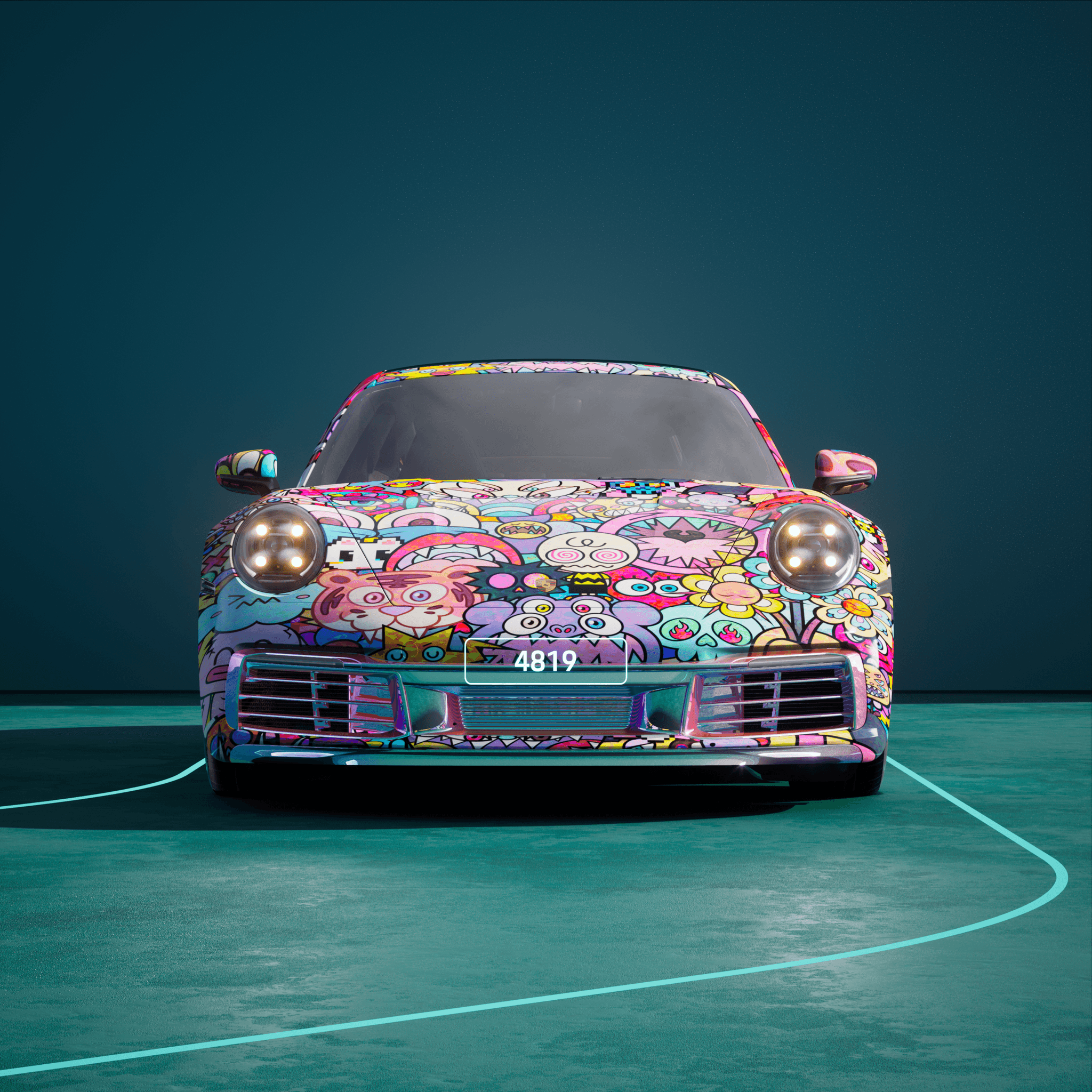 The PORSCHΞ 911 4819 image in phase