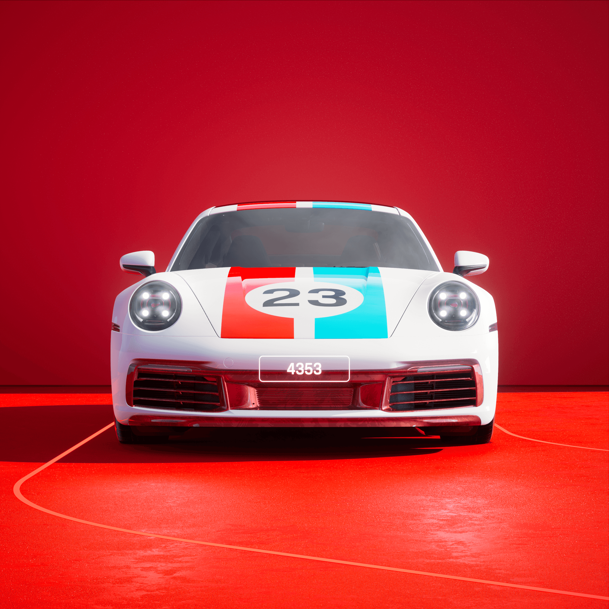 The PORSCHΞ 911 4353 image in phase
