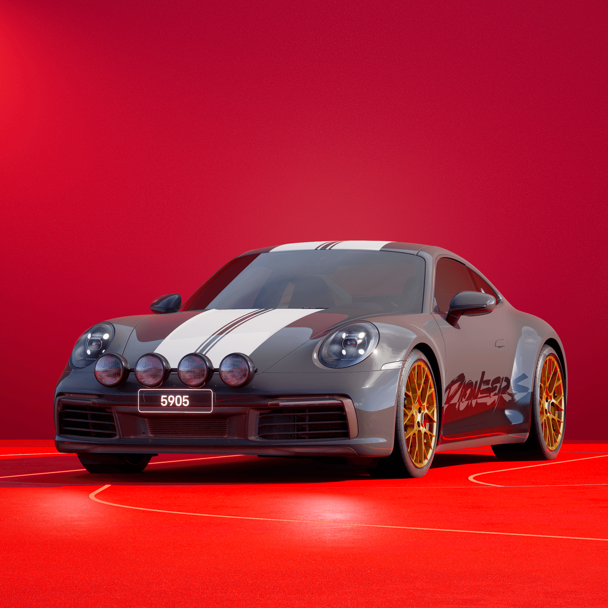 The PORSCHΞ 911 5905 image in phase