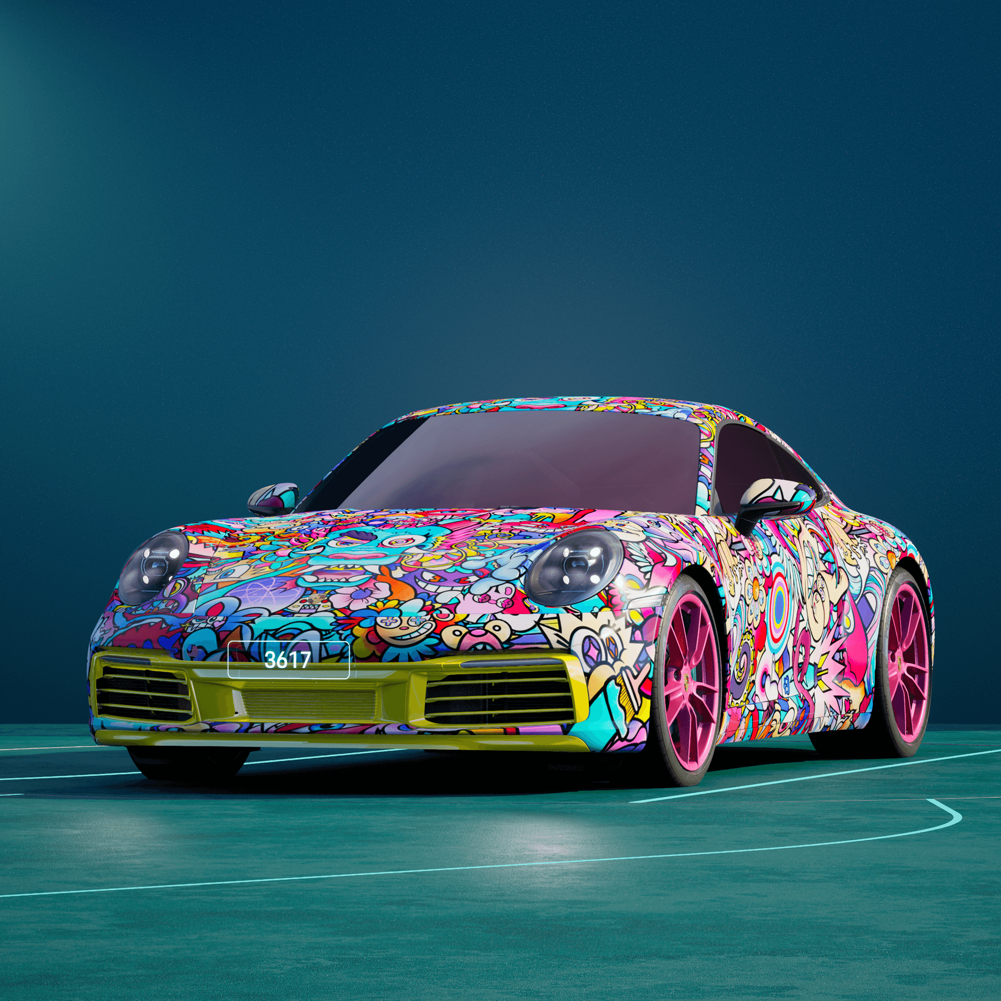 The PORSCHΞ 911 3617 image in phase