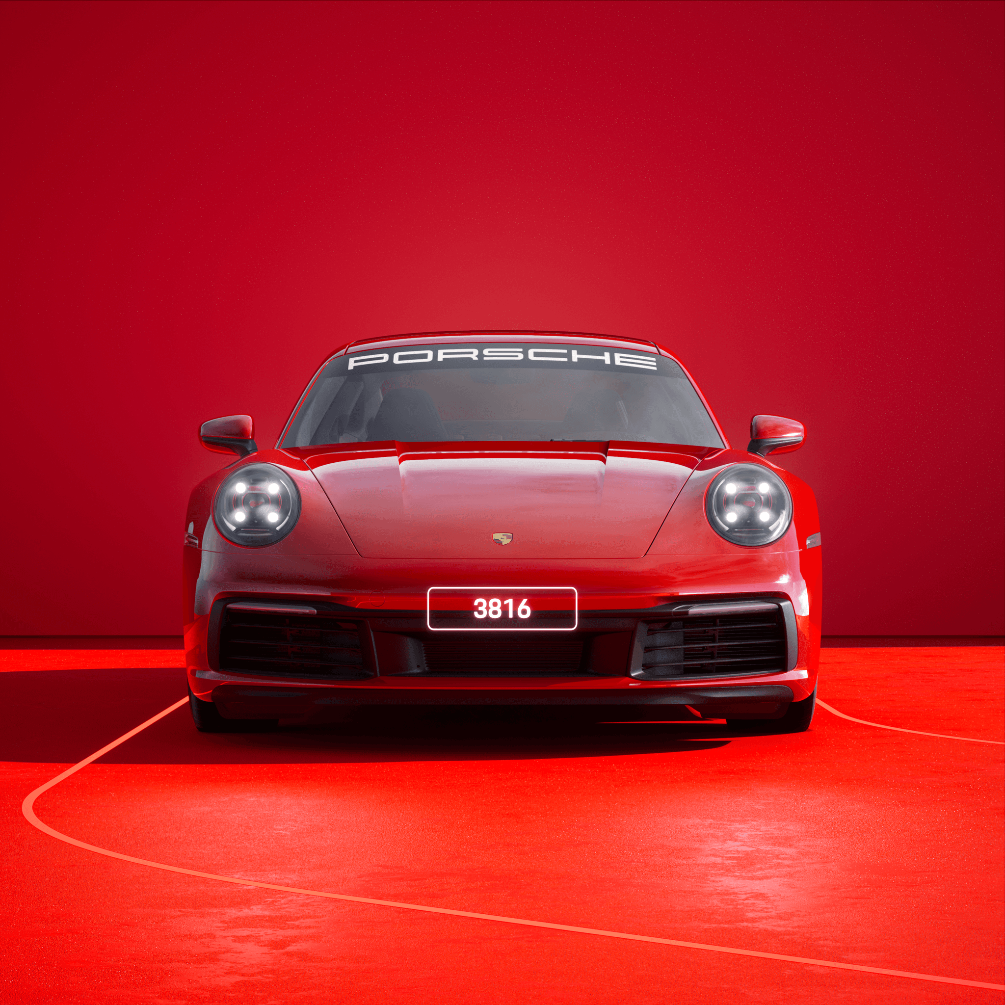 The PORSCHΞ 911 3816 image in phase