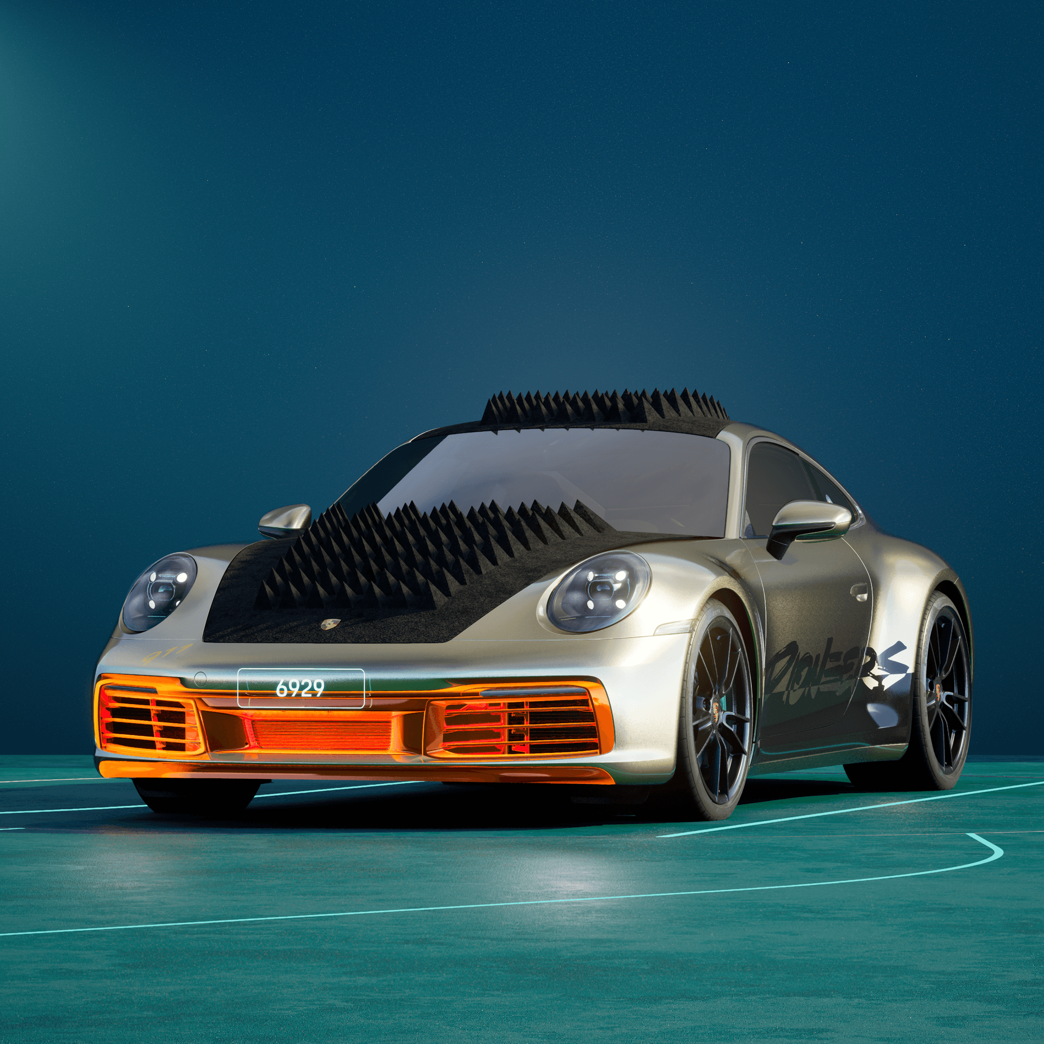 The PORSCHΞ 911 6929 image in phase
