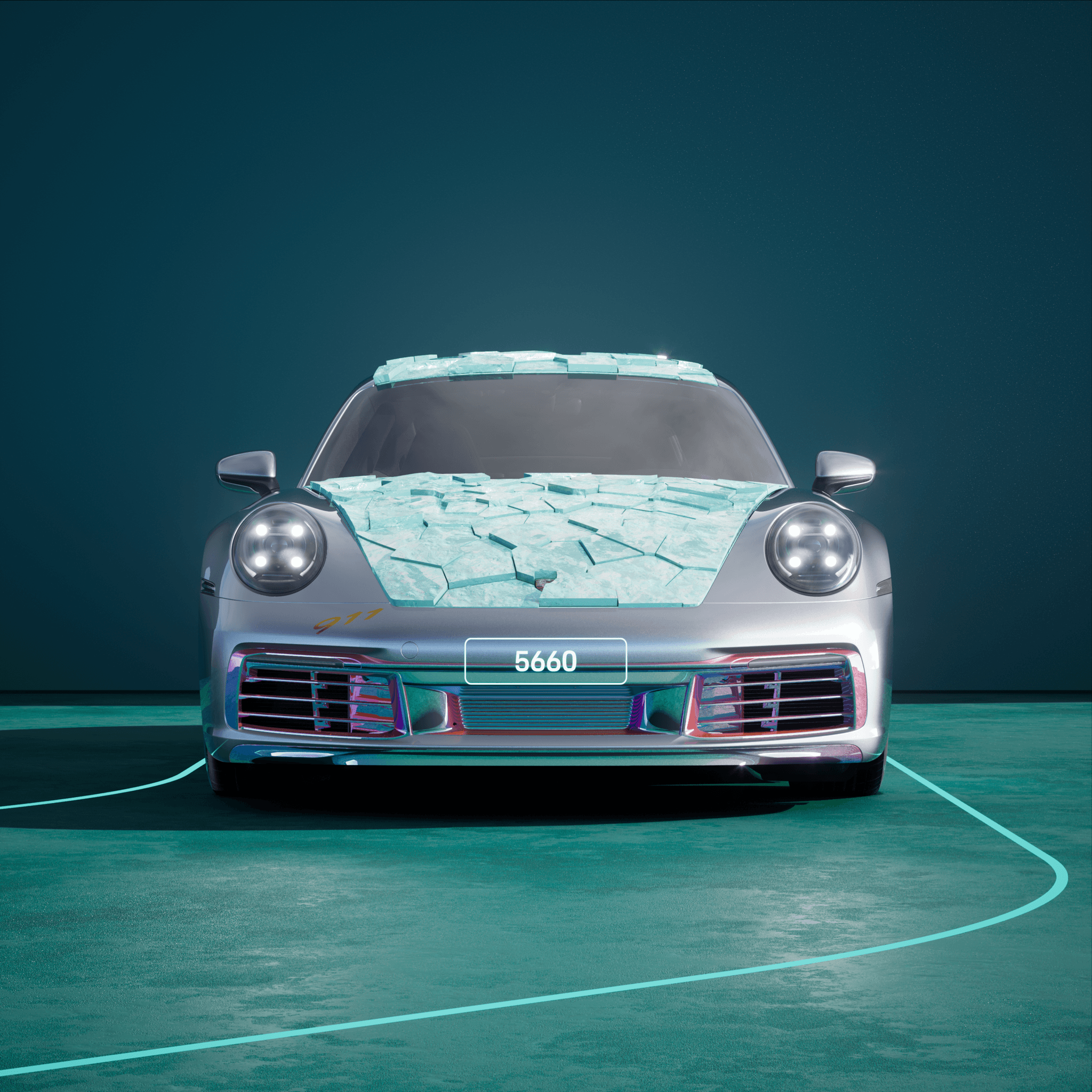 The PORSCHΞ 911 5660 image in phase
