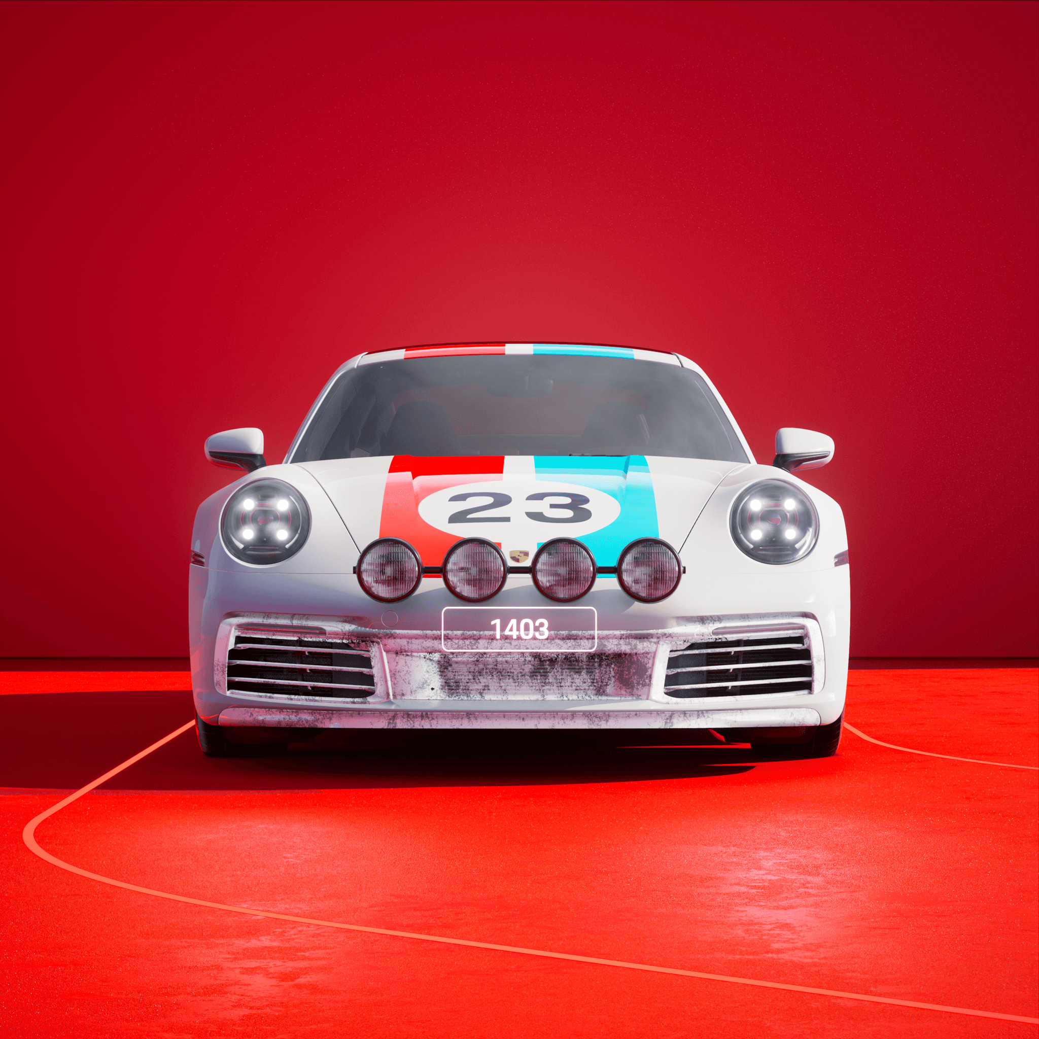 The PORSCHΞ 911 1403 image in phase