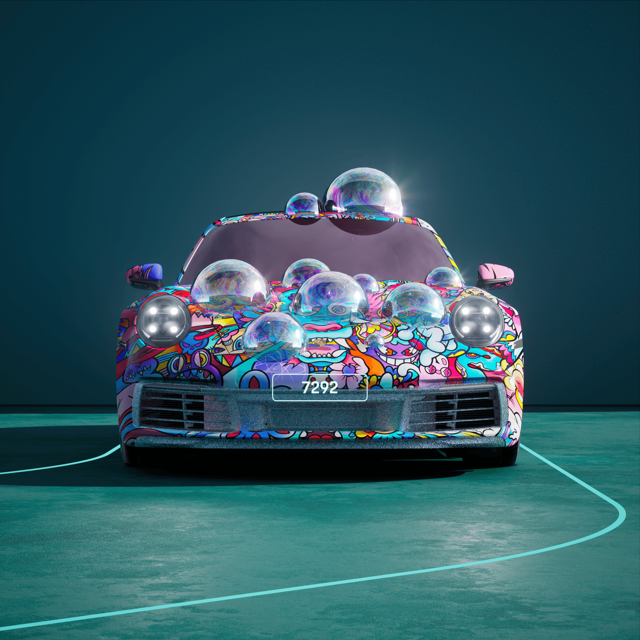 The PORSCHΞ 911 7292 image in phase