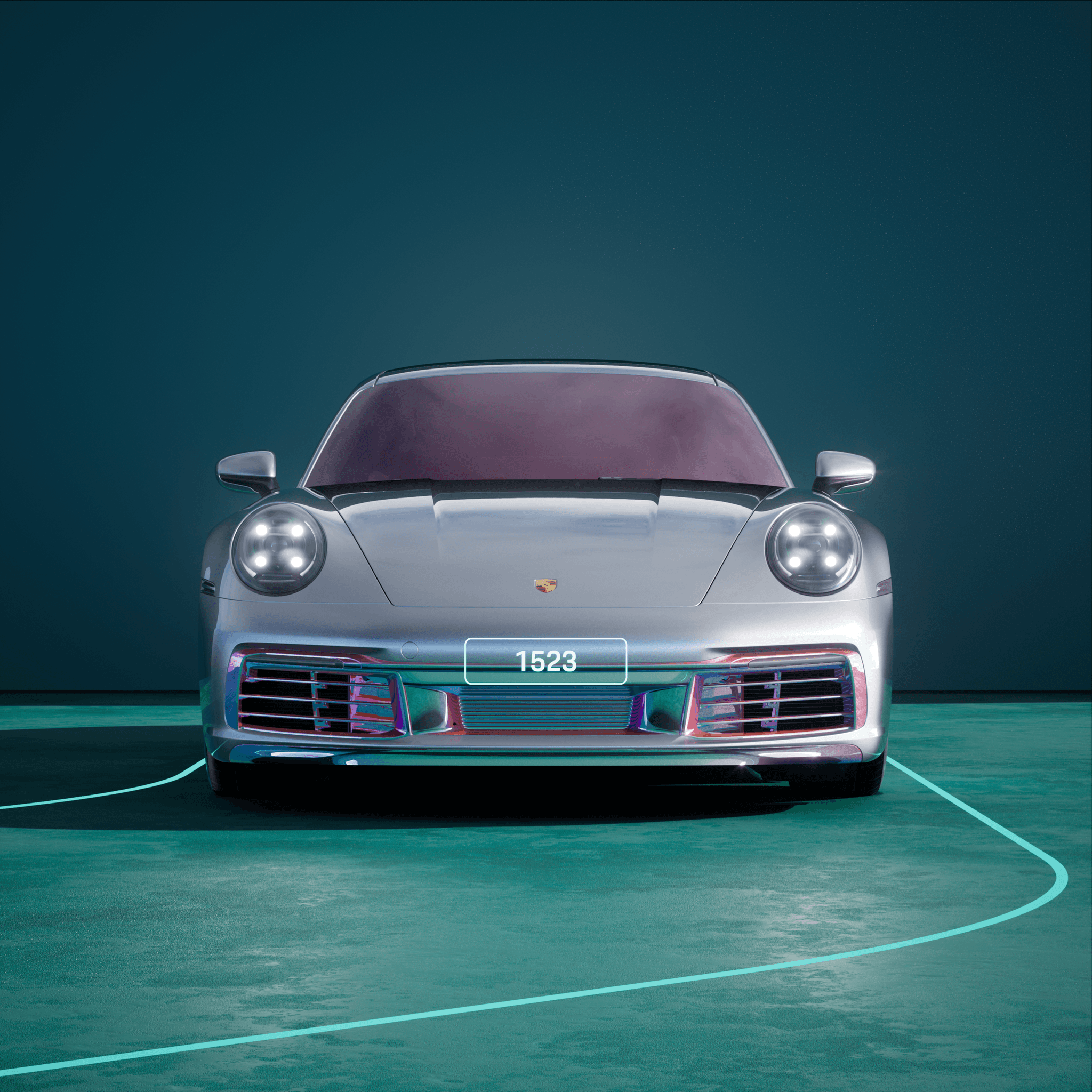 The PORSCHΞ 911 1523 image in phase