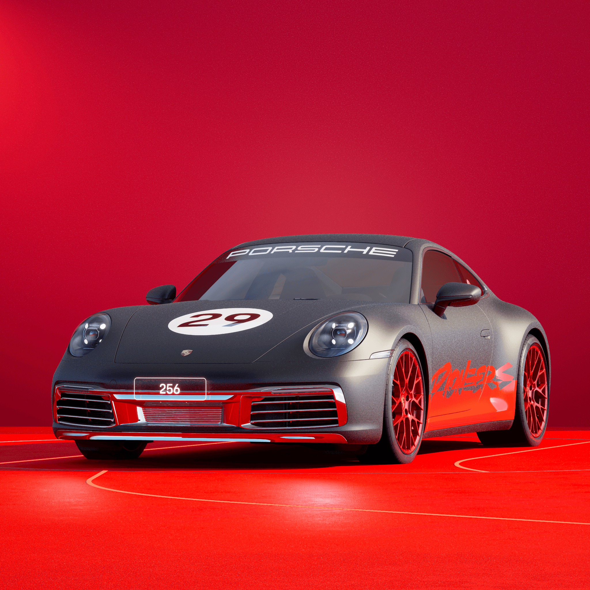The PORSCHΞ 911 256 image in phase