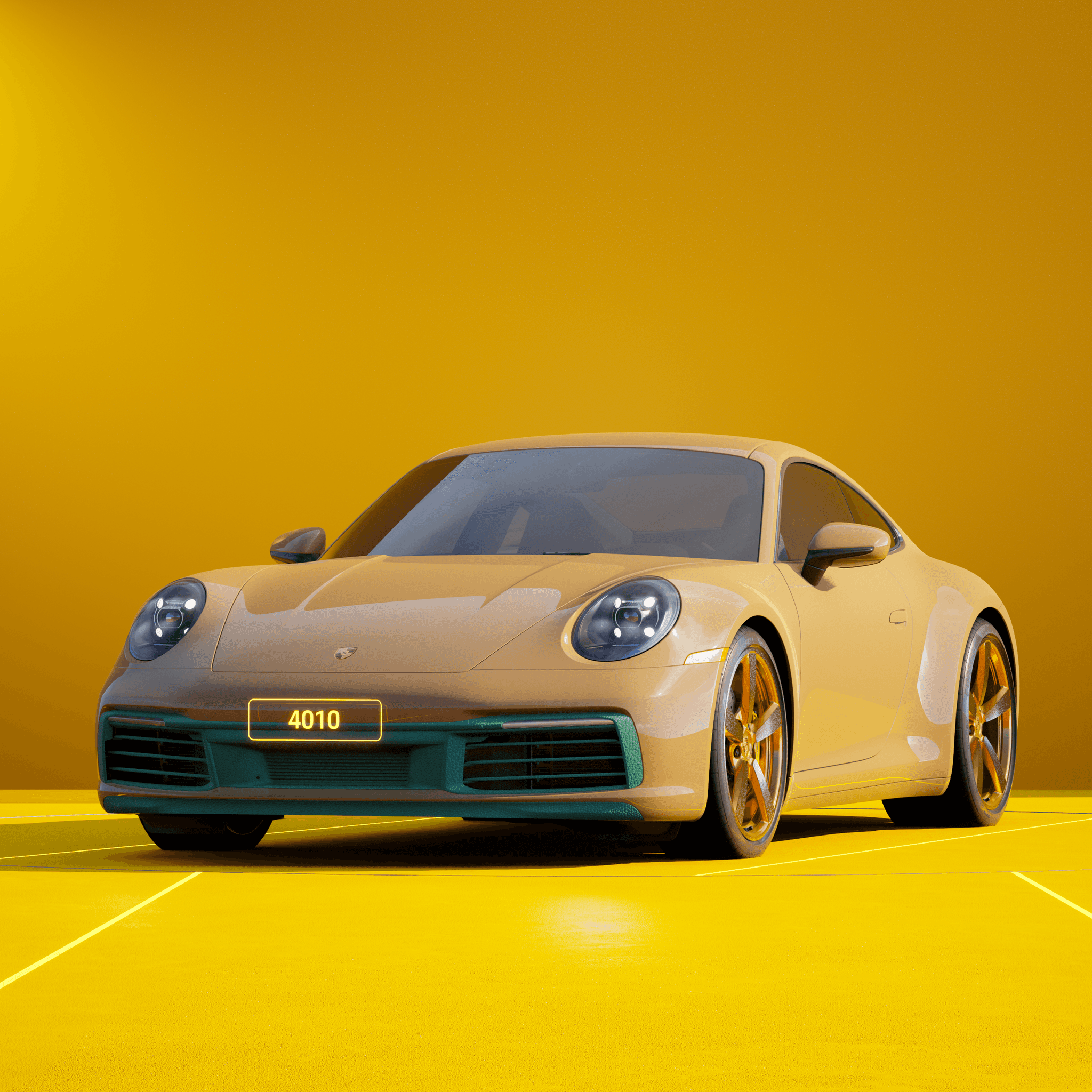 The PORSCHΞ 911 4010 image in phase