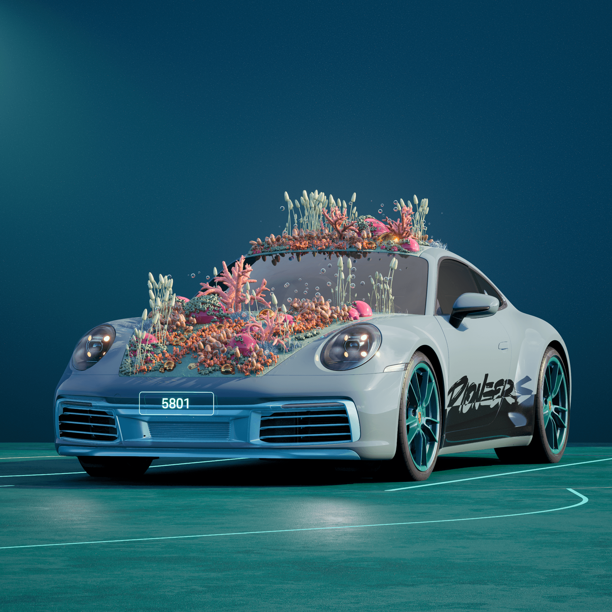 The PORSCHΞ 911 5801 image in phase