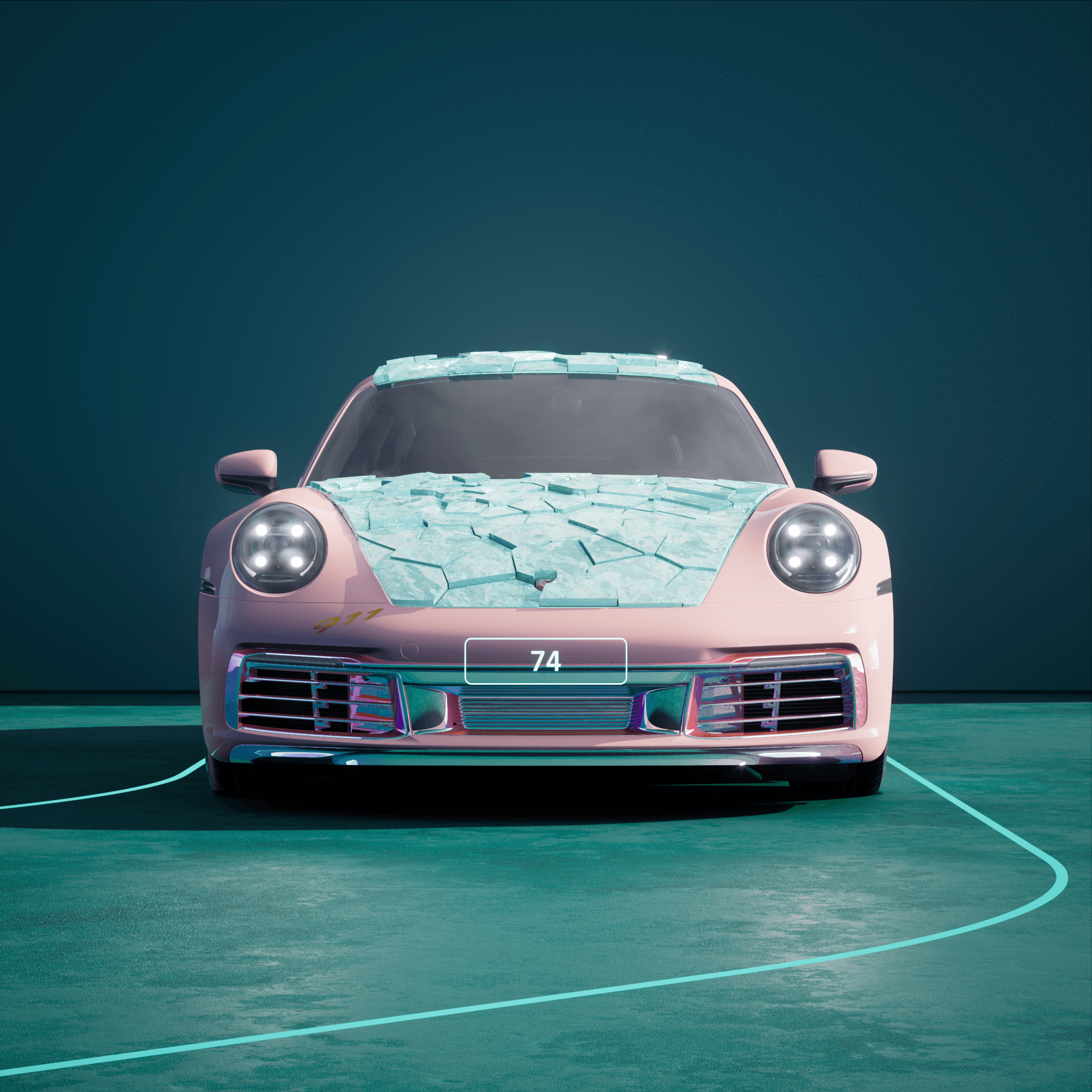 The PORSCHΞ 911 74 image in phase