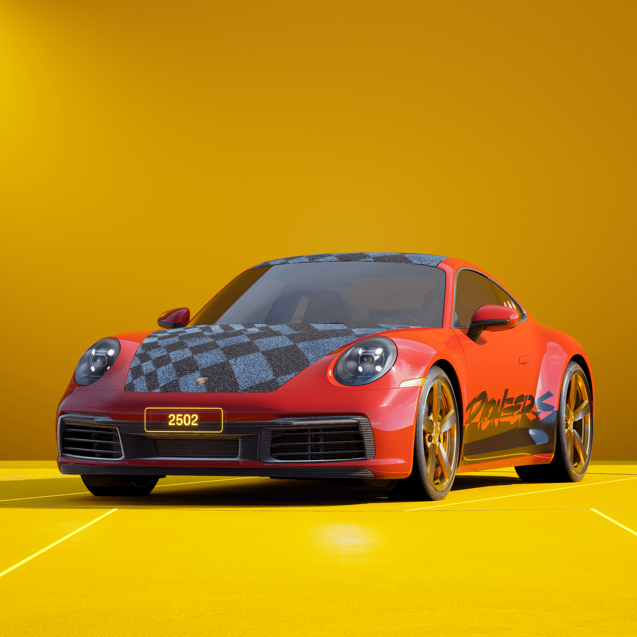 The PORSCHΞ 911 2502 image in phase