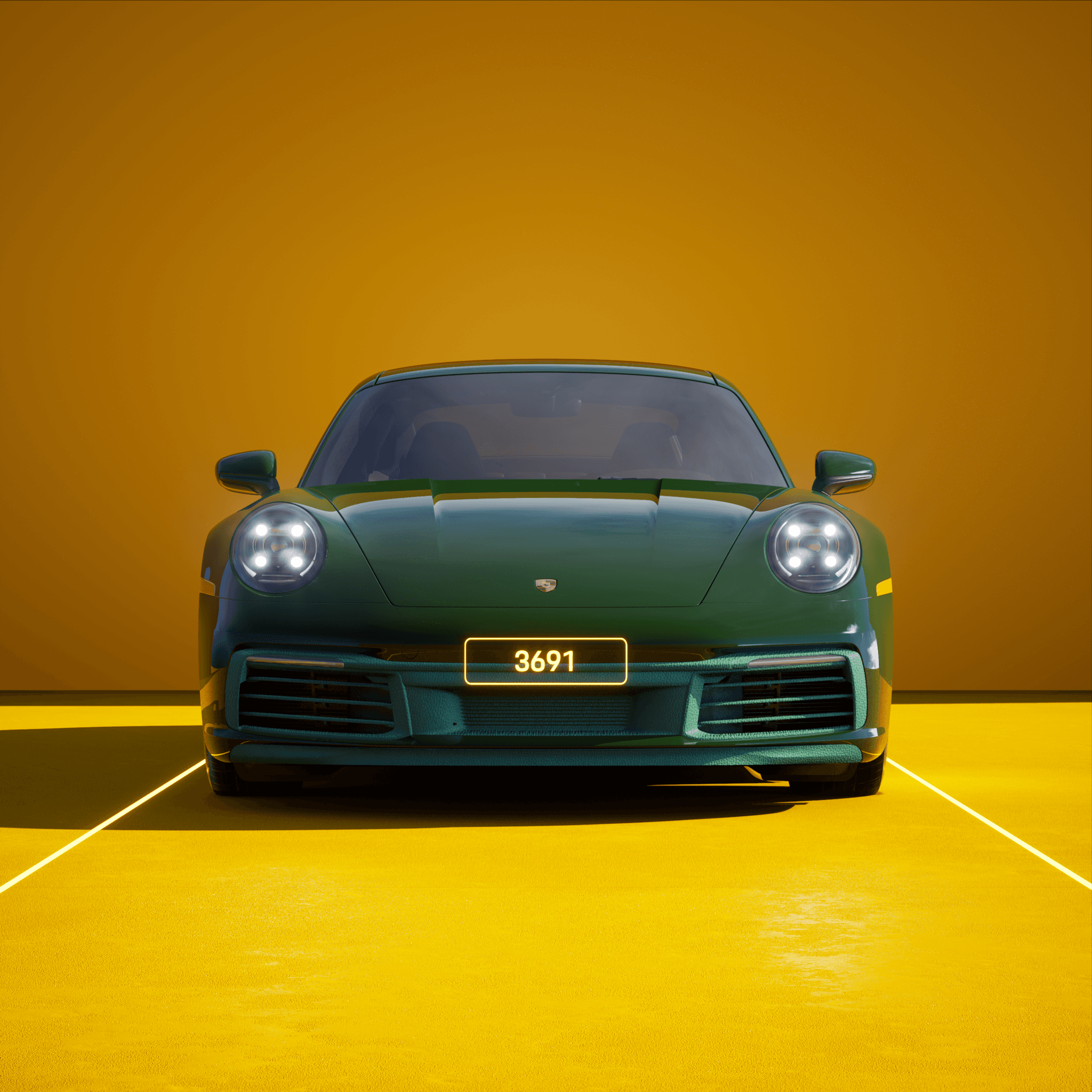 The PORSCHΞ 911 3691 image in phase