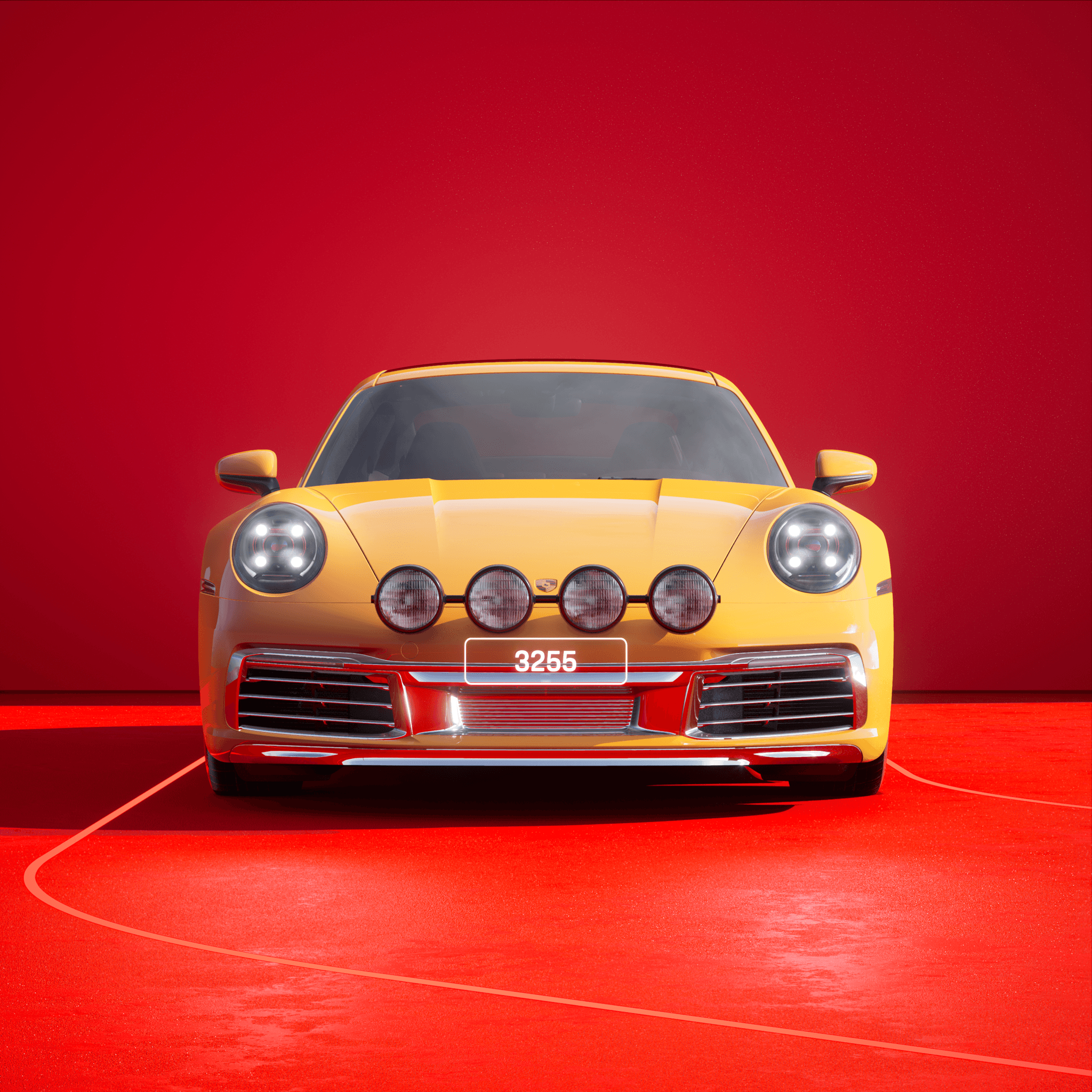 The PORSCHΞ 911 3255 image in phase