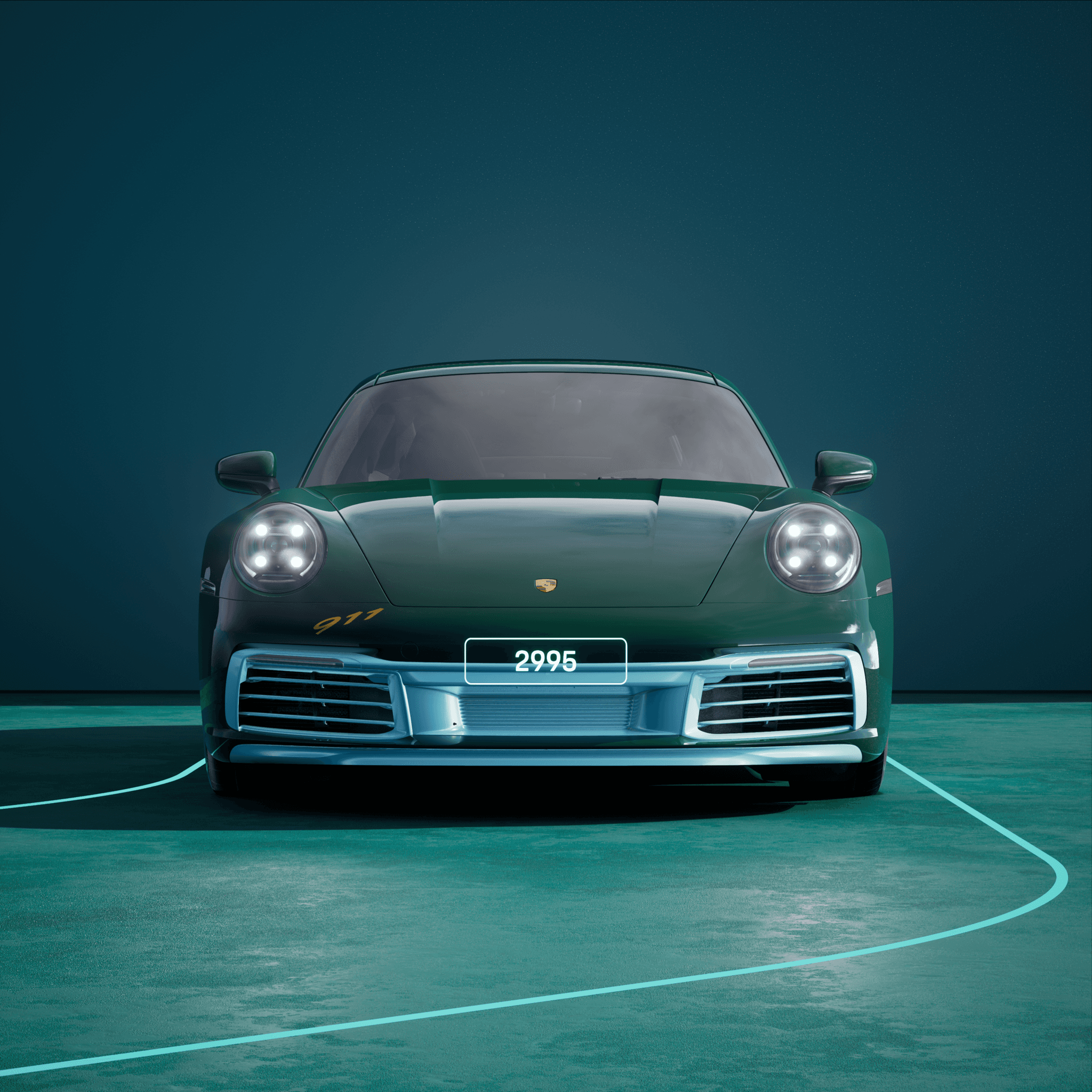 The PORSCHΞ 911 2995 image in phase
