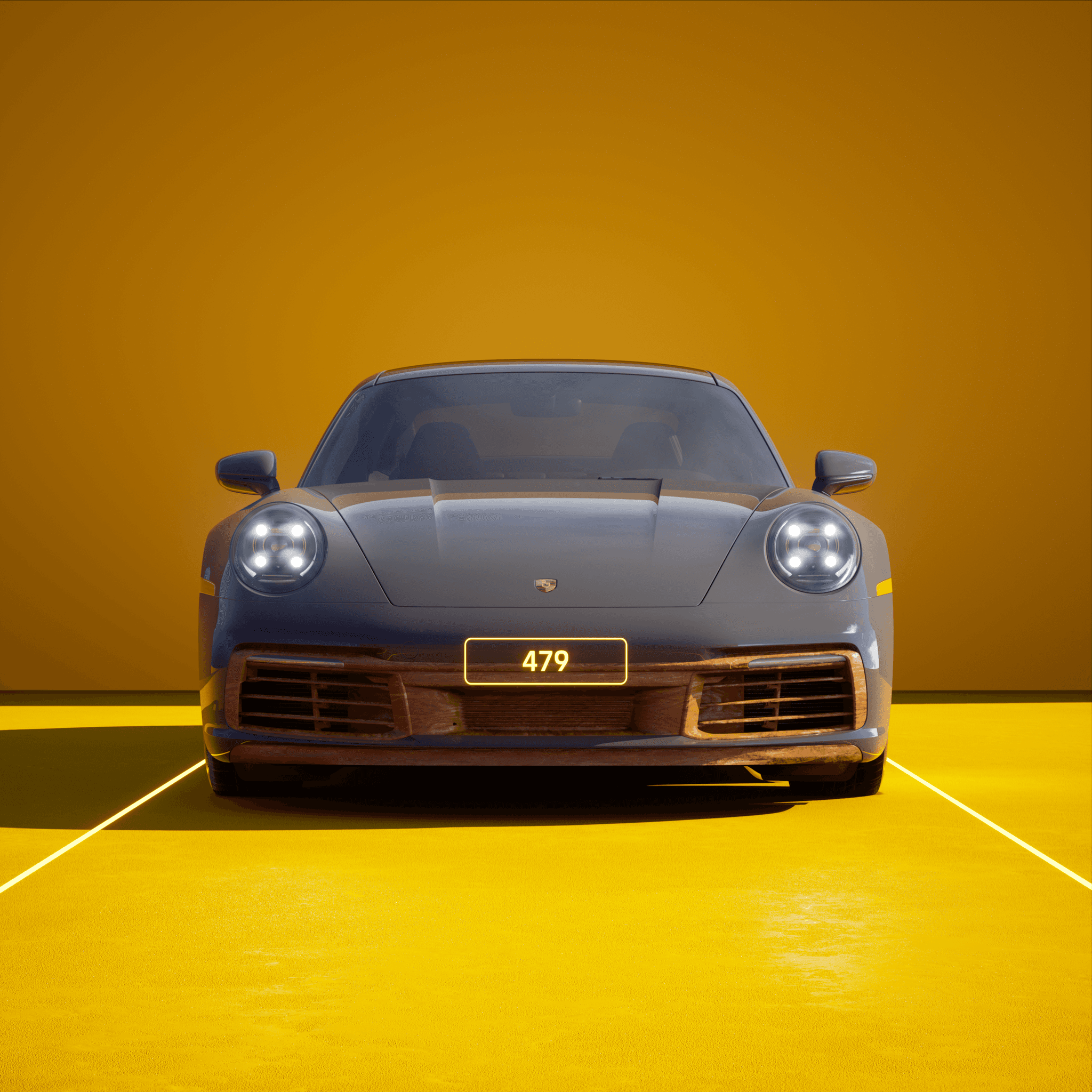 The PORSCHΞ 911 479 image in phase