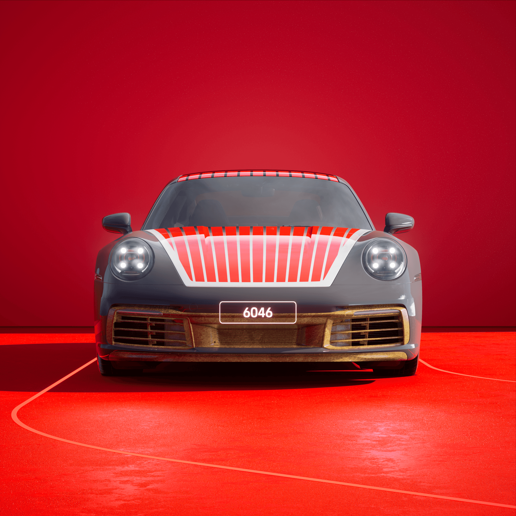 The PORSCHΞ 911 6046 image in phase