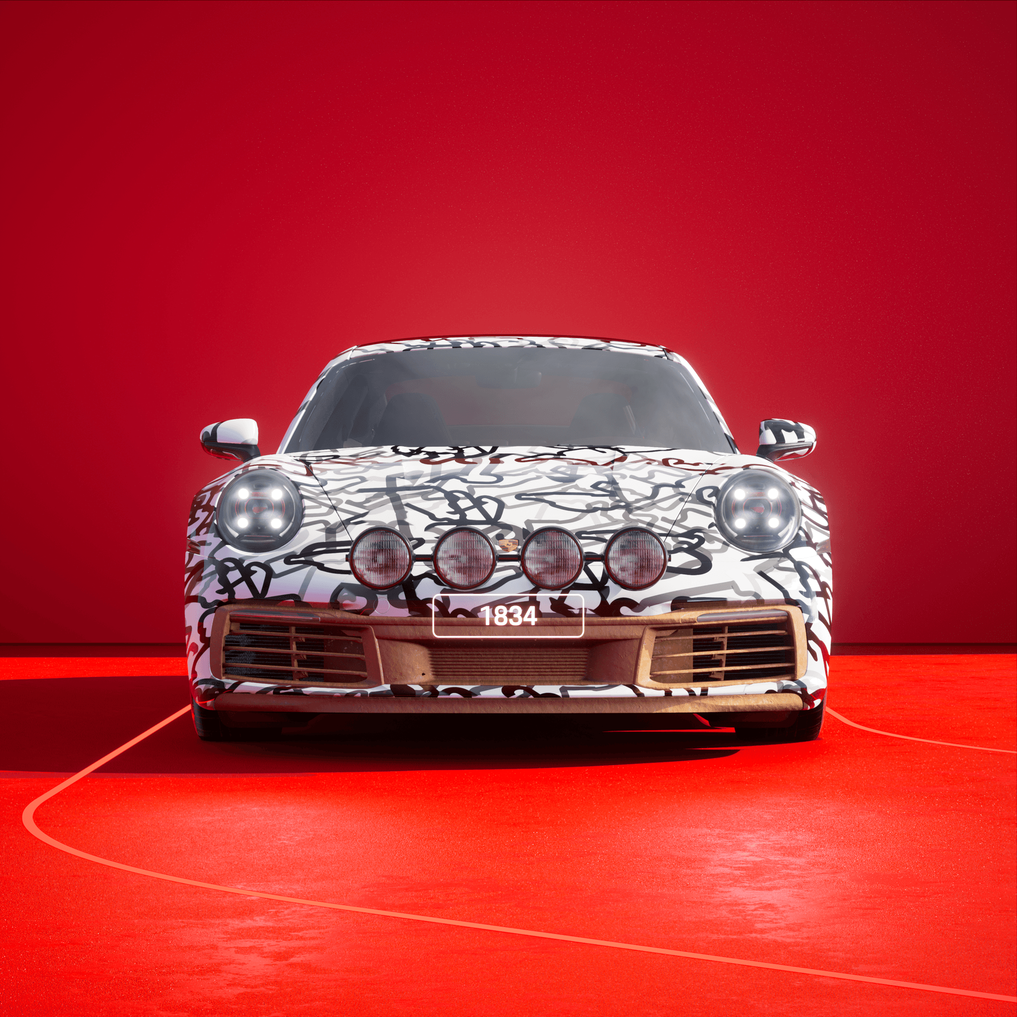 The PORSCHΞ 911 1834 image in phase
