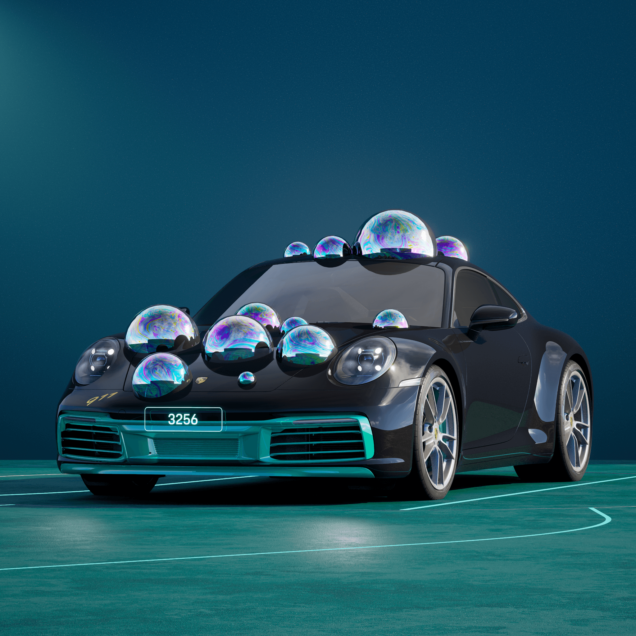 The PORSCHΞ 911 3256 image in phase