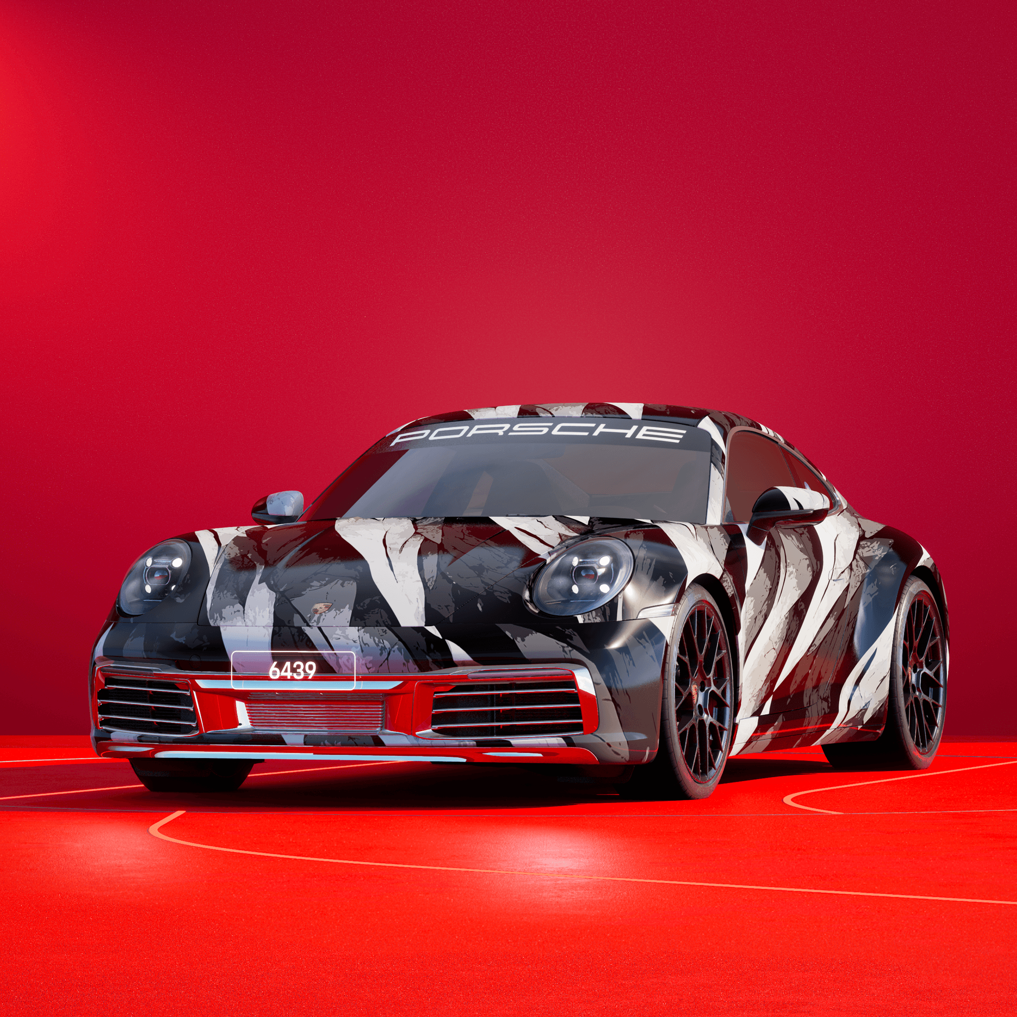 The PORSCHΞ 911 6439 image in phase
