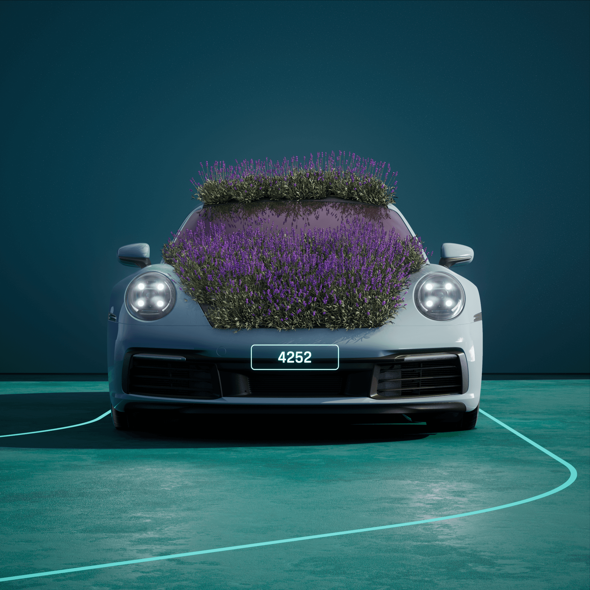The PORSCHΞ 911 4252 image in phase