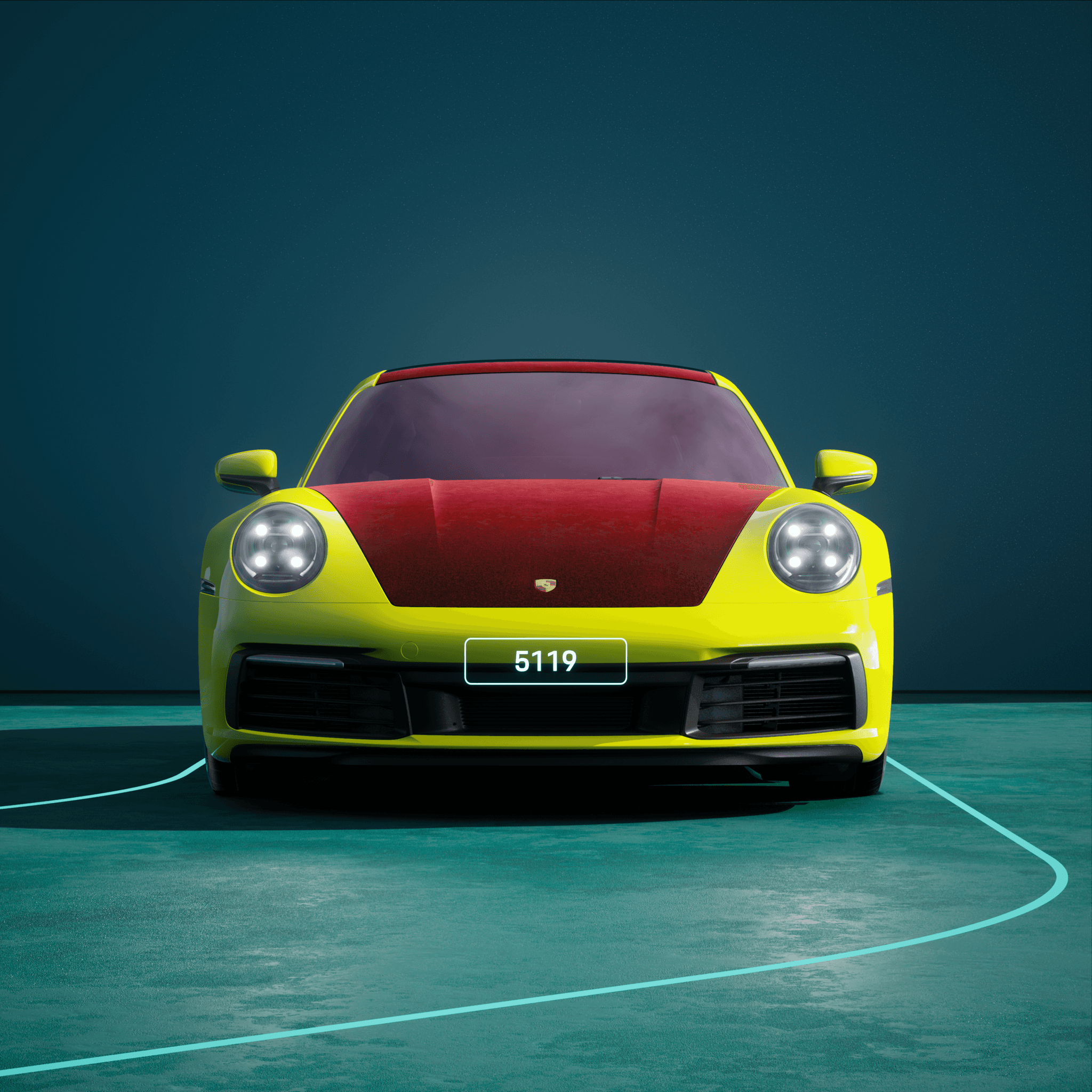 The PORSCHΞ 911 5119 image in phase