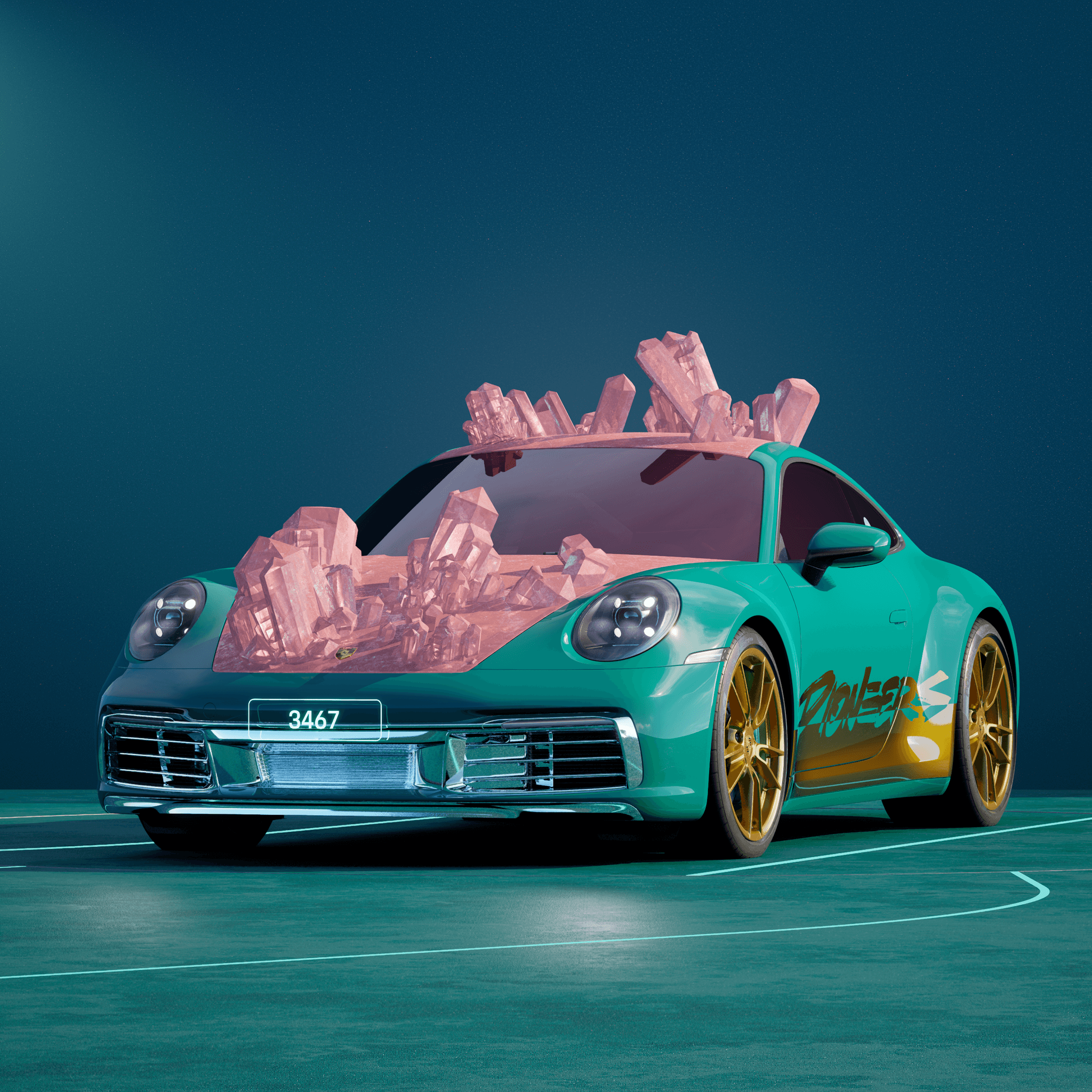 The PORSCHΞ 911 3467 image in phase