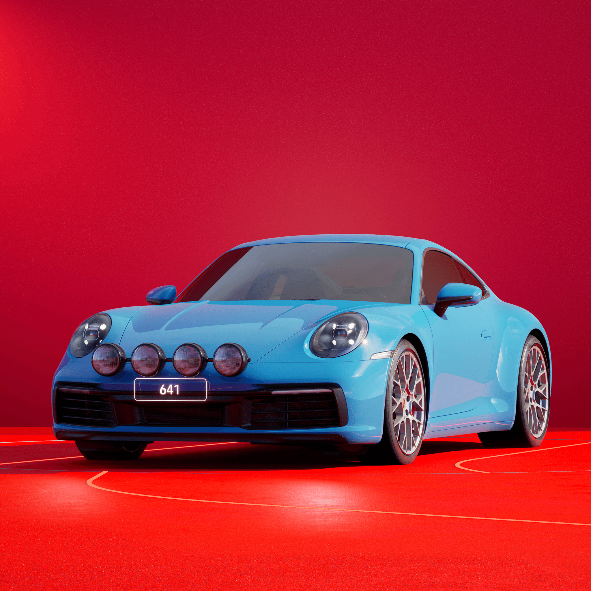 The PORSCHΞ 911 641 image in phase