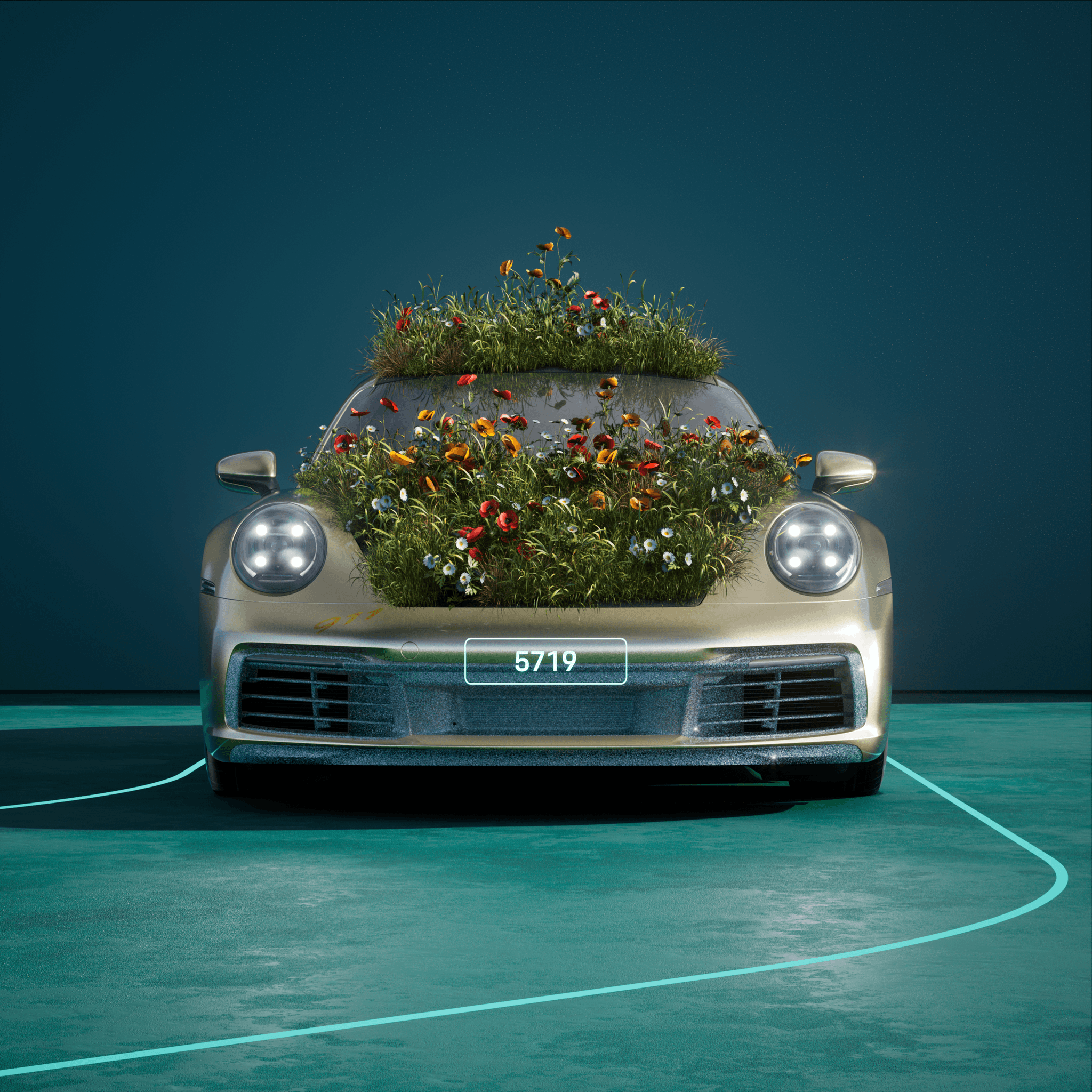 The PORSCHΞ 911 5719 image in phase
