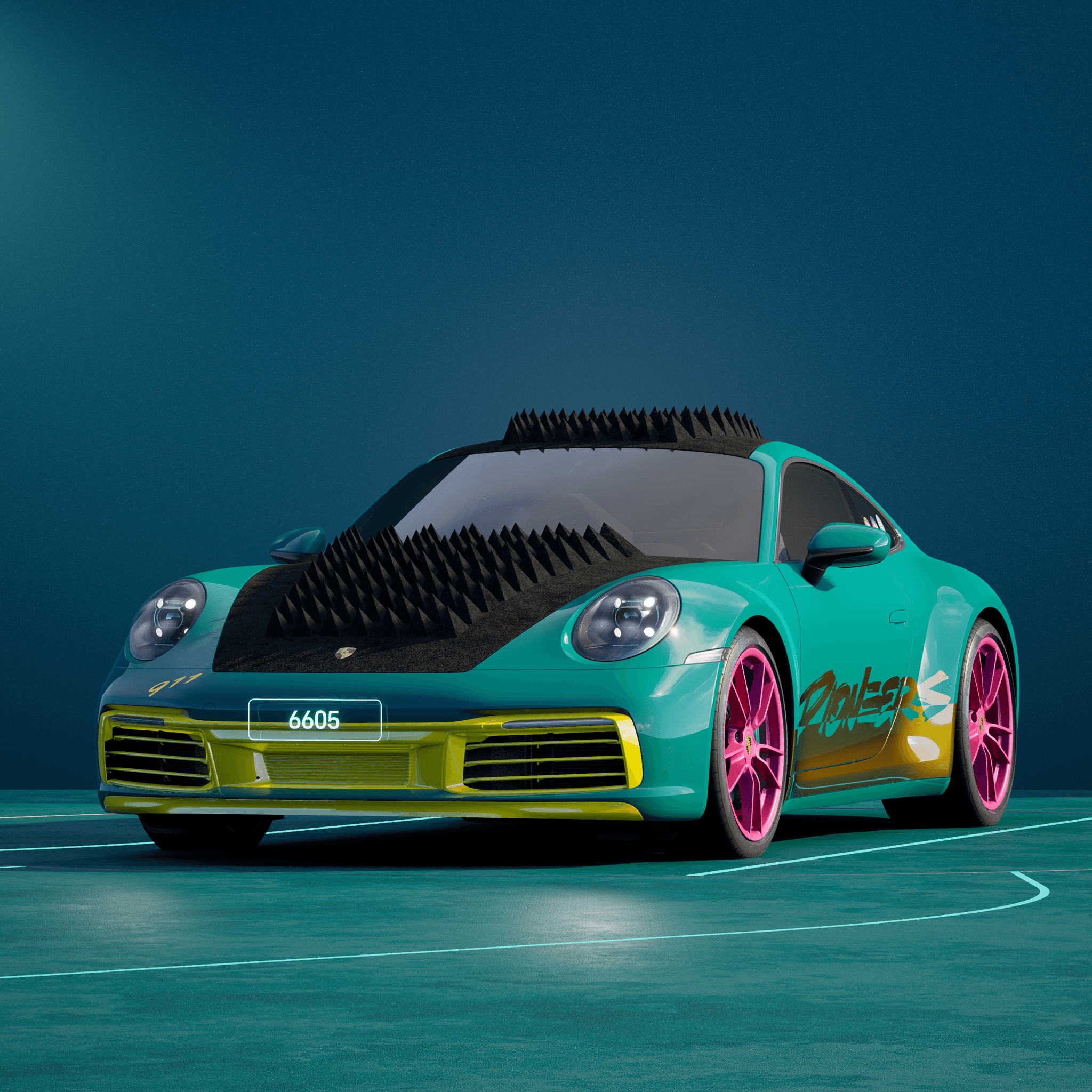 The PORSCHΞ 911 6605 image in phase