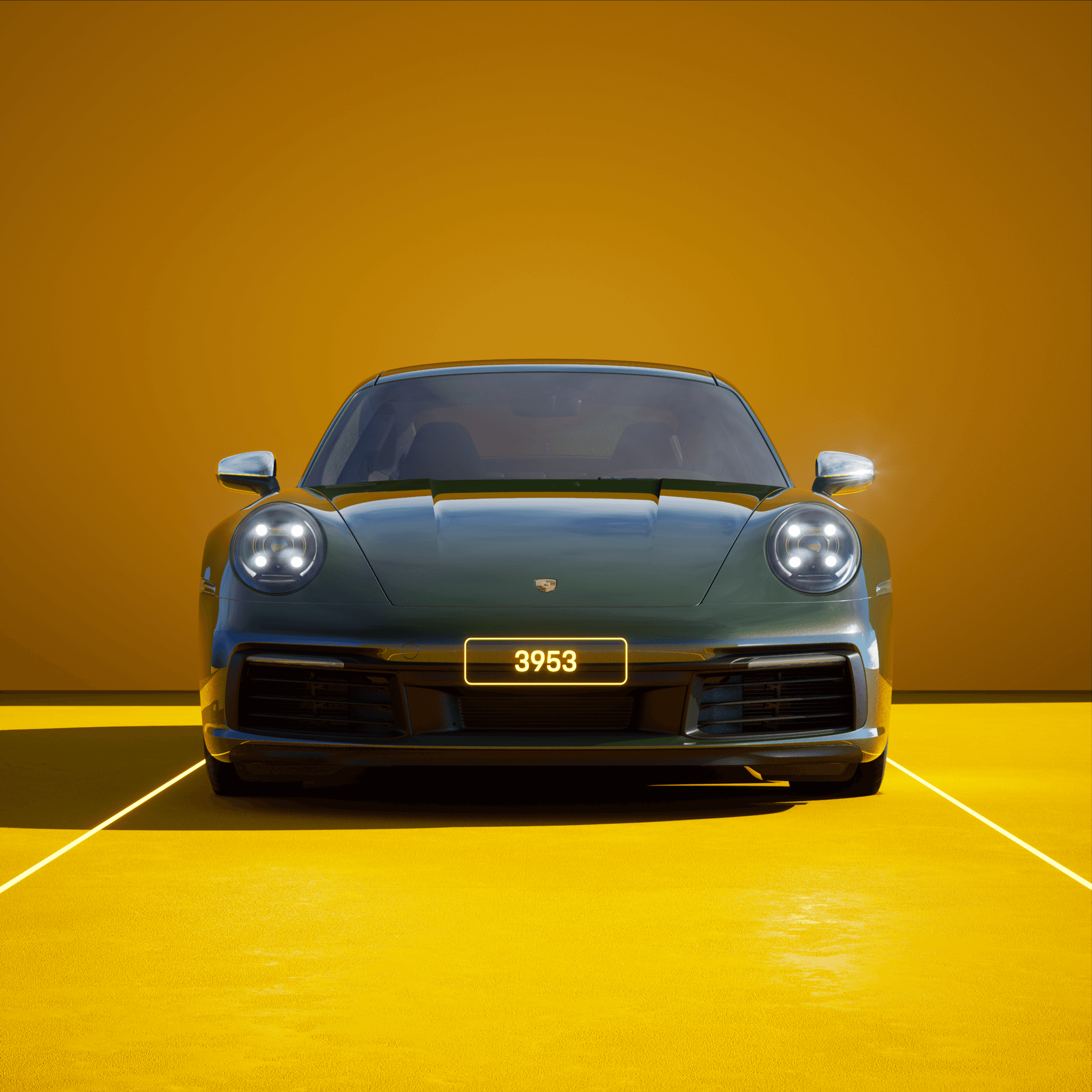 The PORSCHΞ 911 3953 image in phase