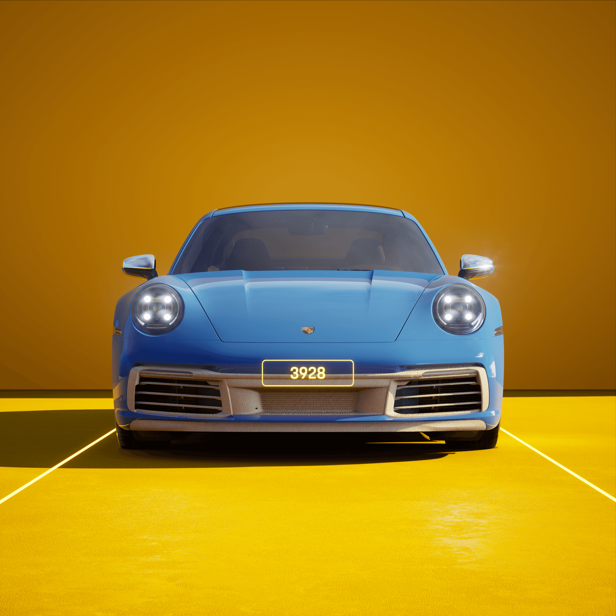 The PORSCHΞ 911 3928 image in phase