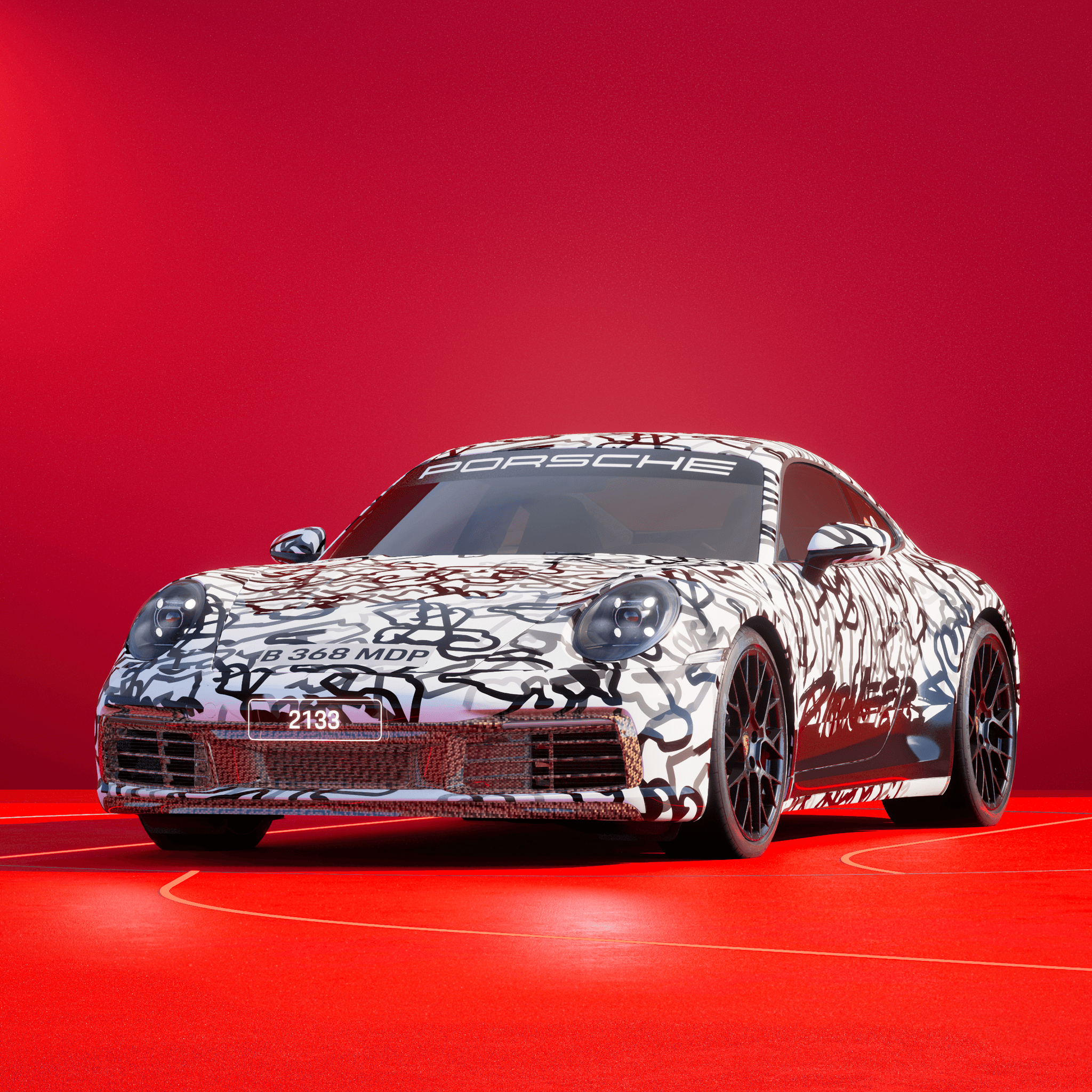 The PORSCHΞ 911 2133 image in phase