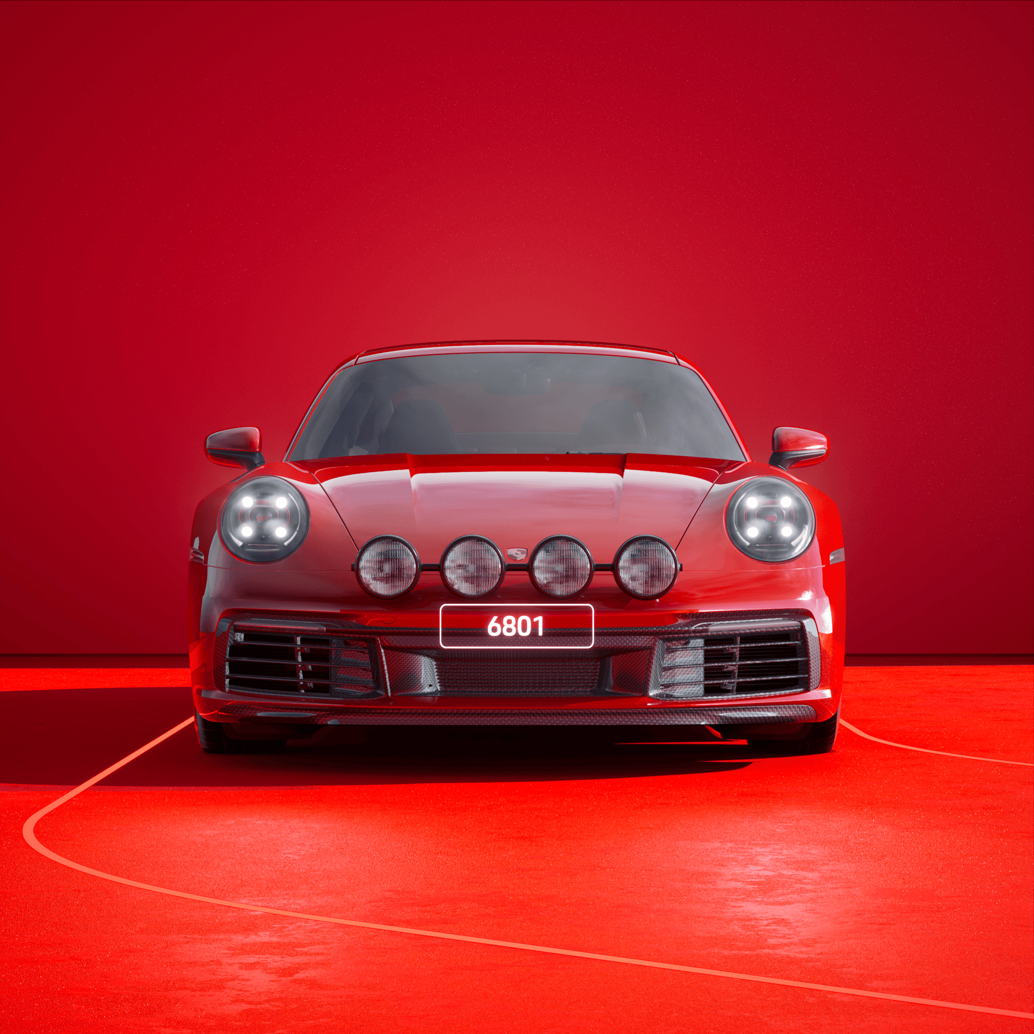 The PORSCHΞ 911 6801 image in phase