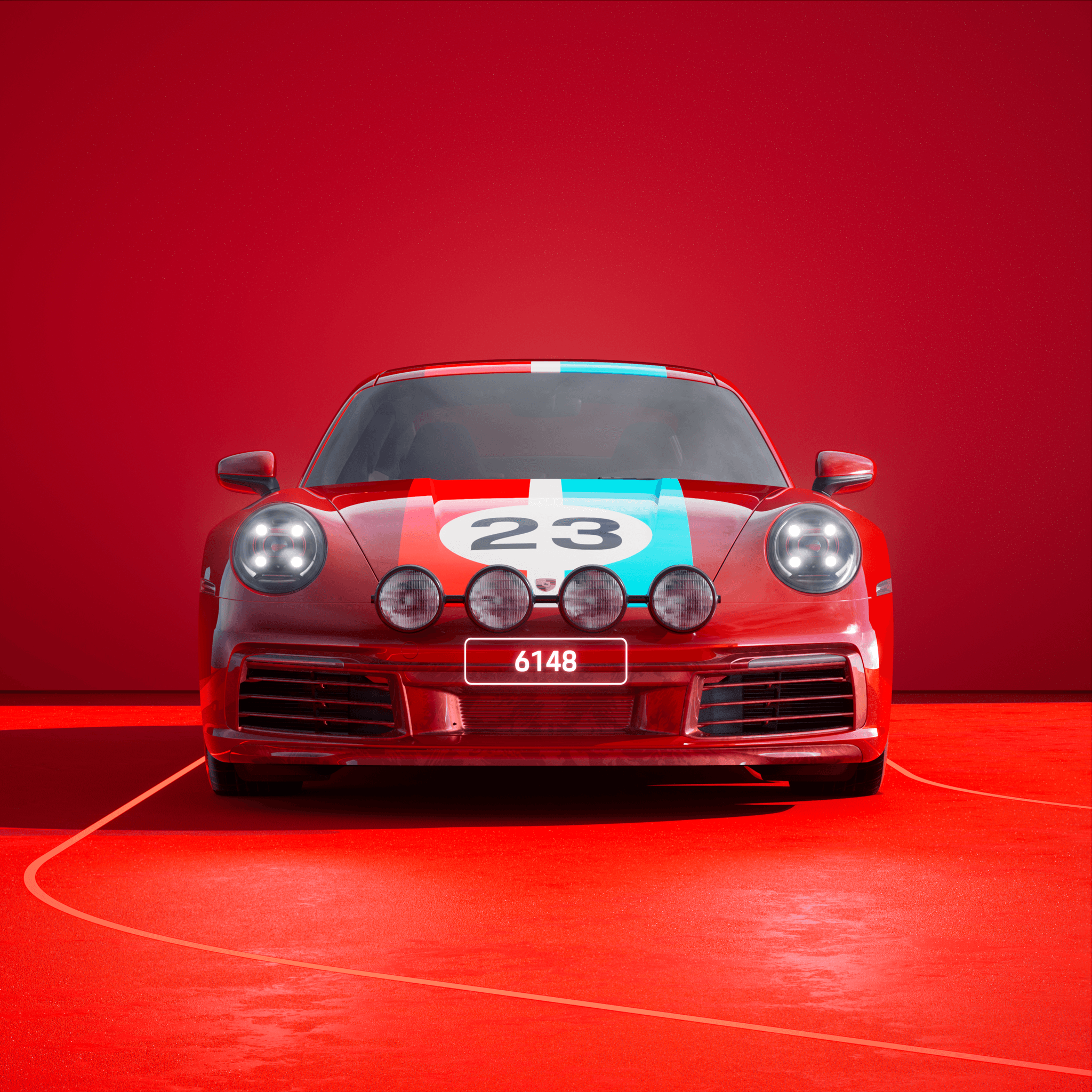 The PORSCHΞ 911 6148 image in phase