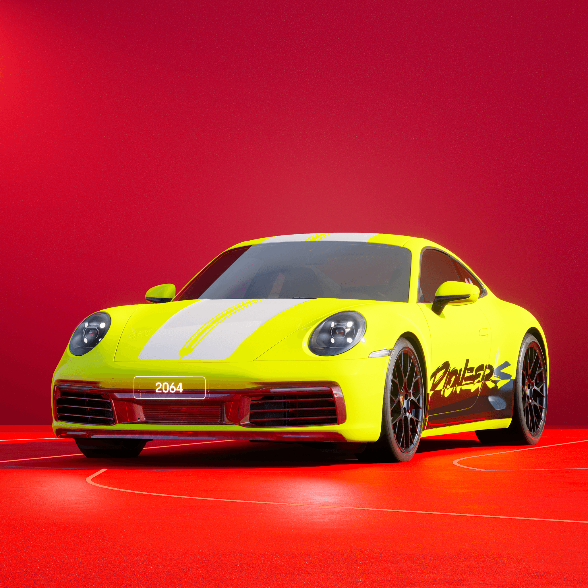 The PORSCHΞ 911 2064 image in phase