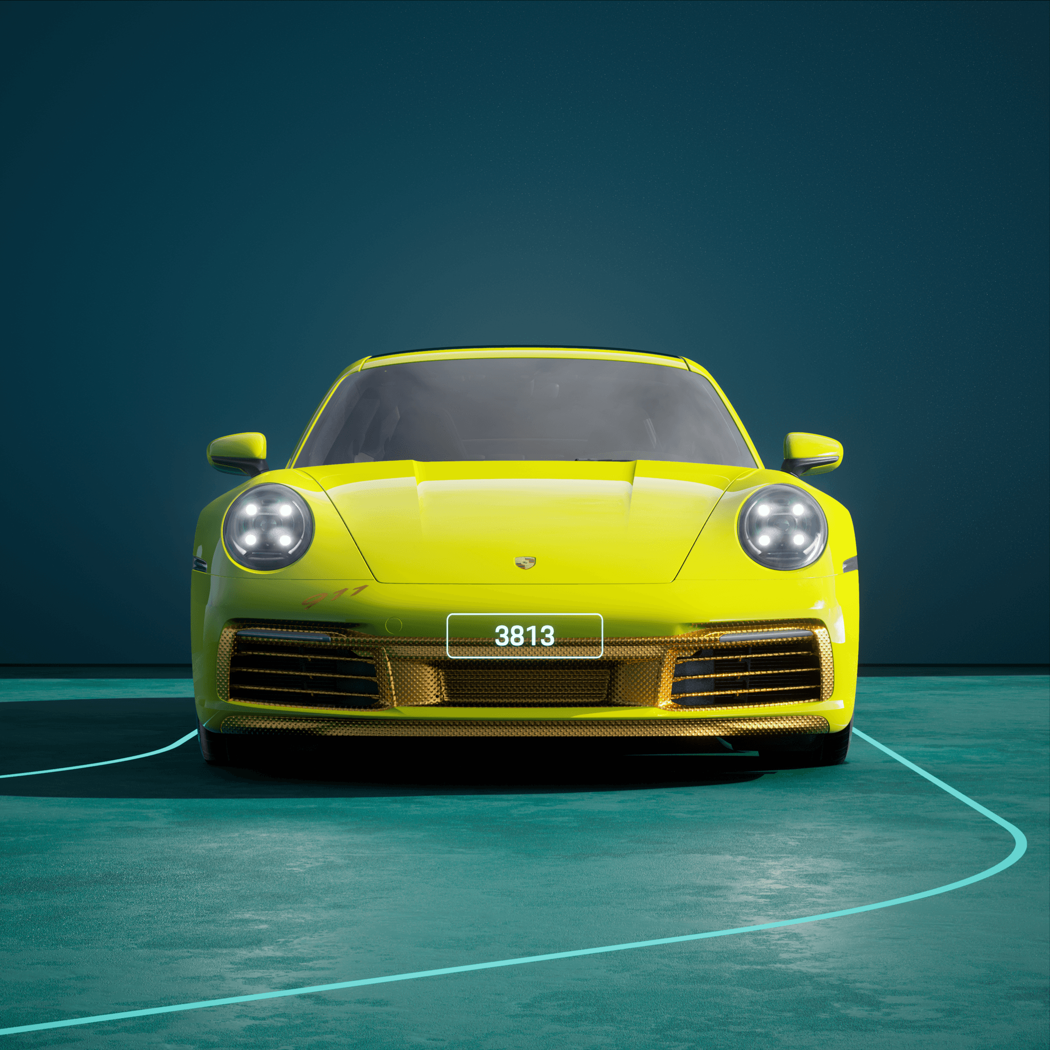 The PORSCHΞ 911 3813 image in phase
