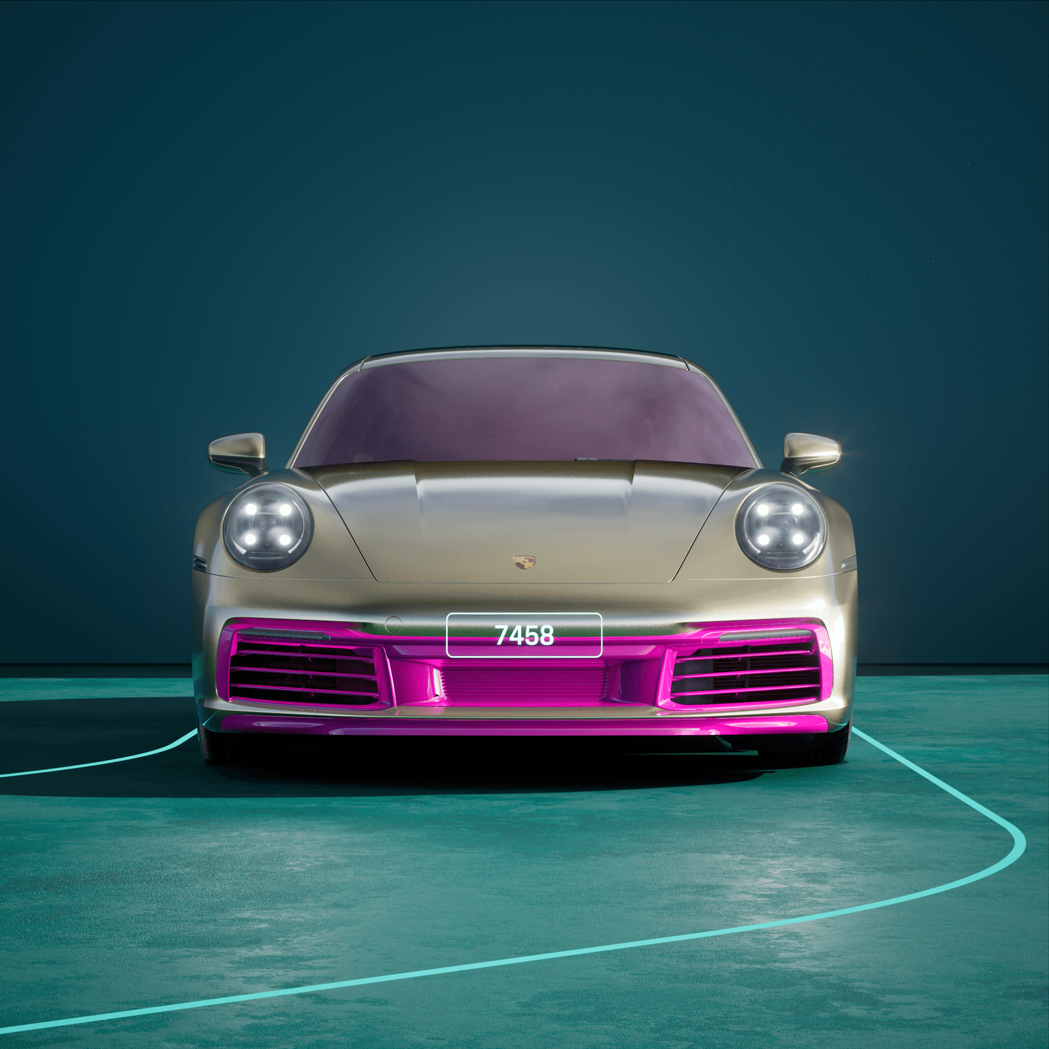 The PORSCHΞ 911 7458 image in phase