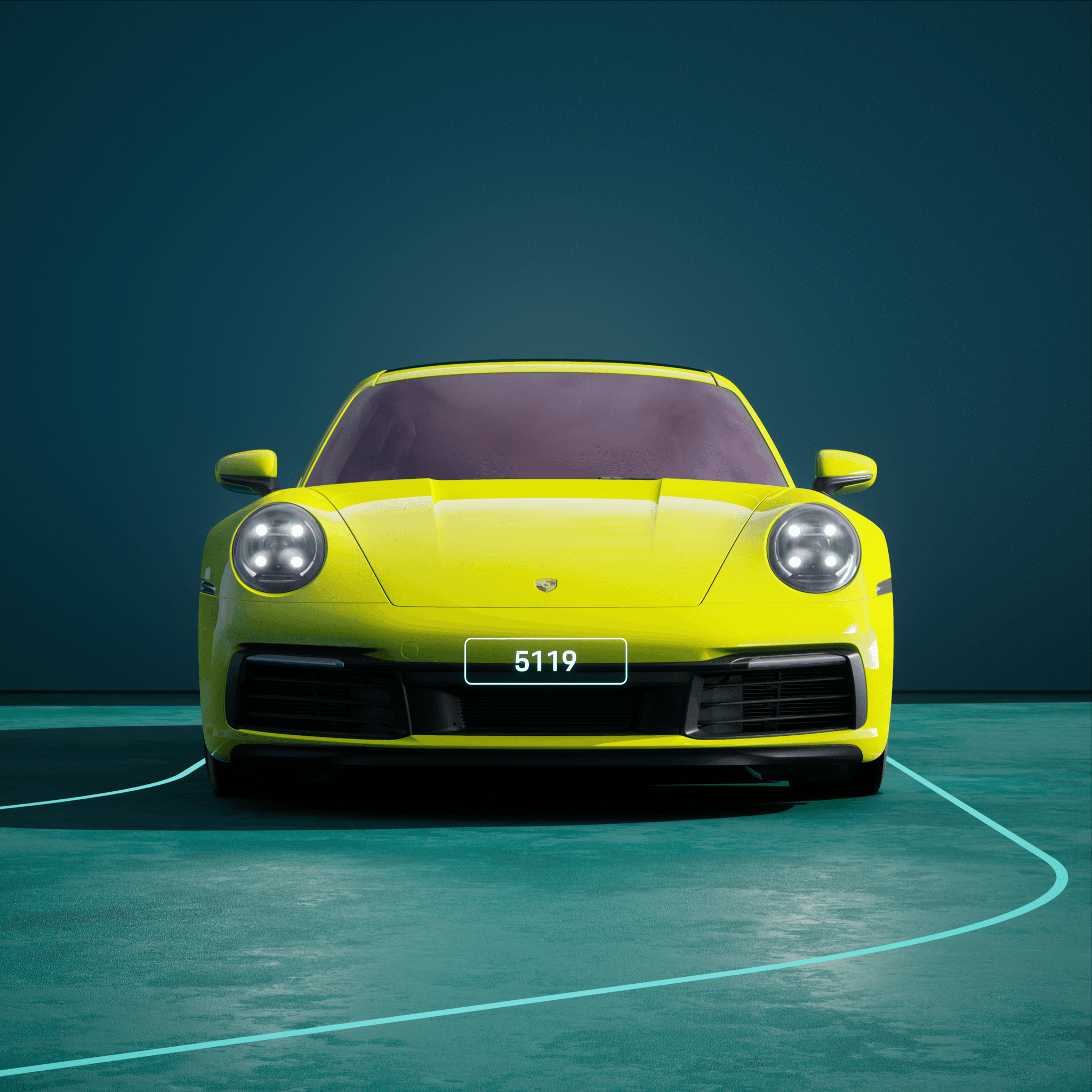 The PORSCHΞ 911 5119 image in phase