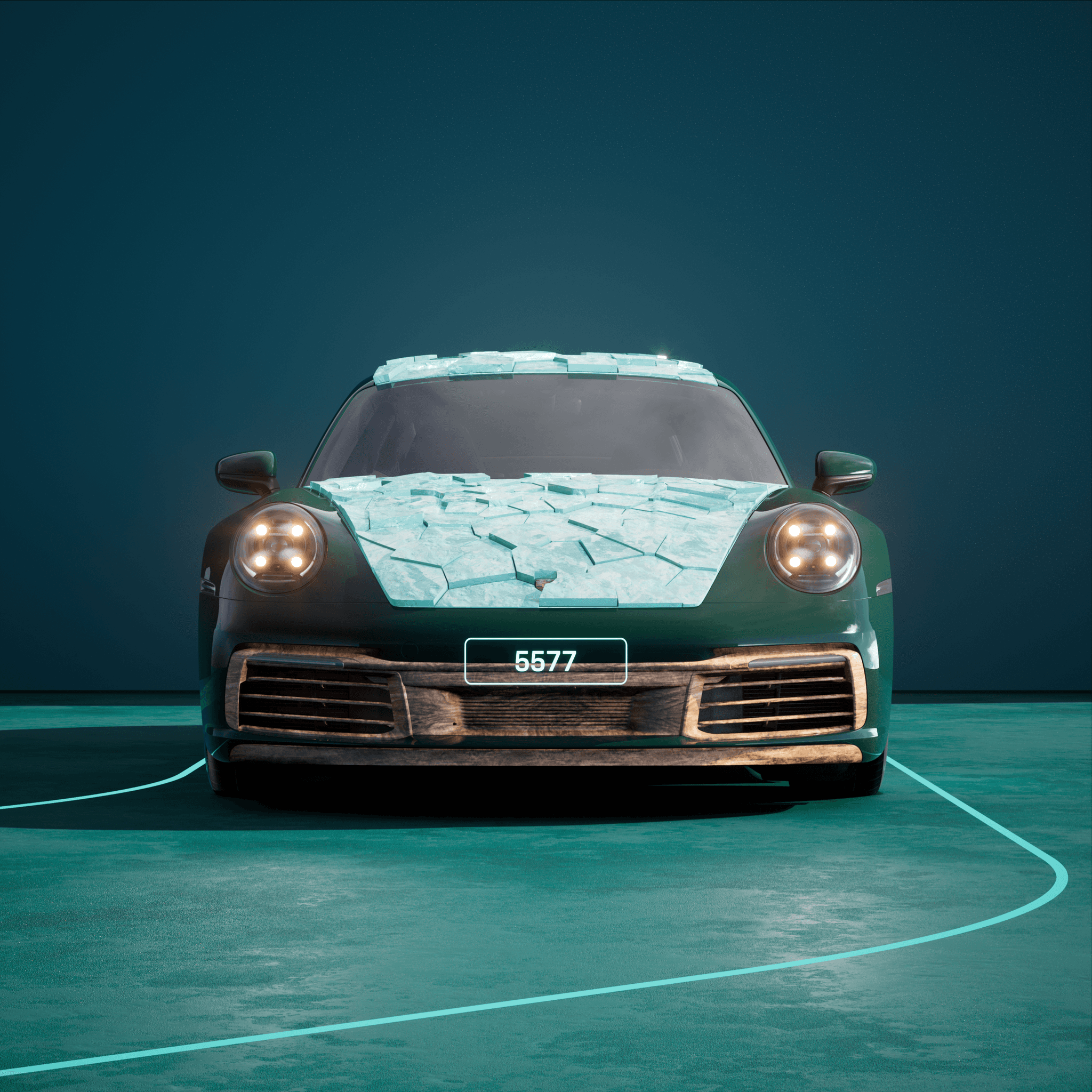 The PORSCHΞ 911 5577 image in phase