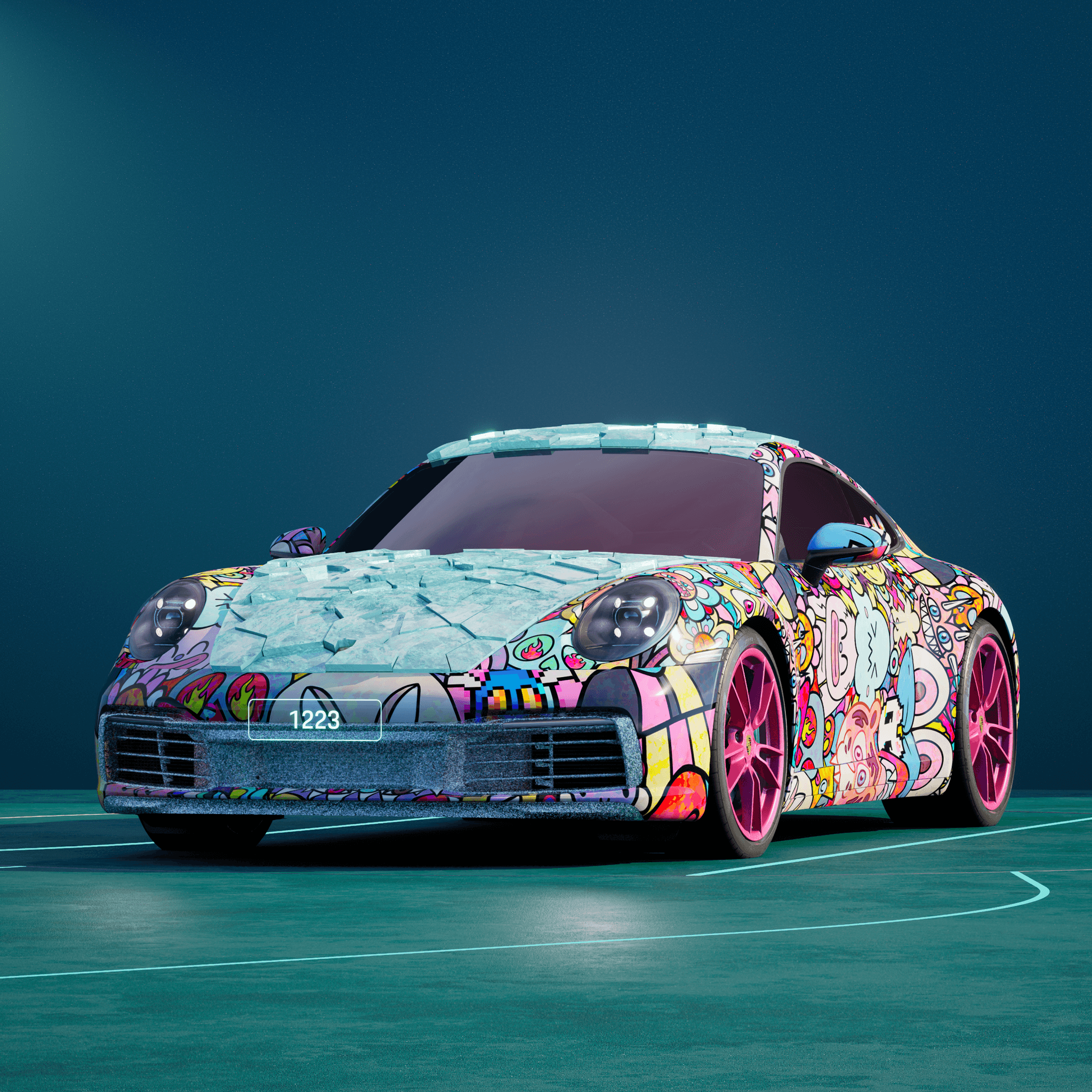 The PORSCHΞ 911 1223 image in phase