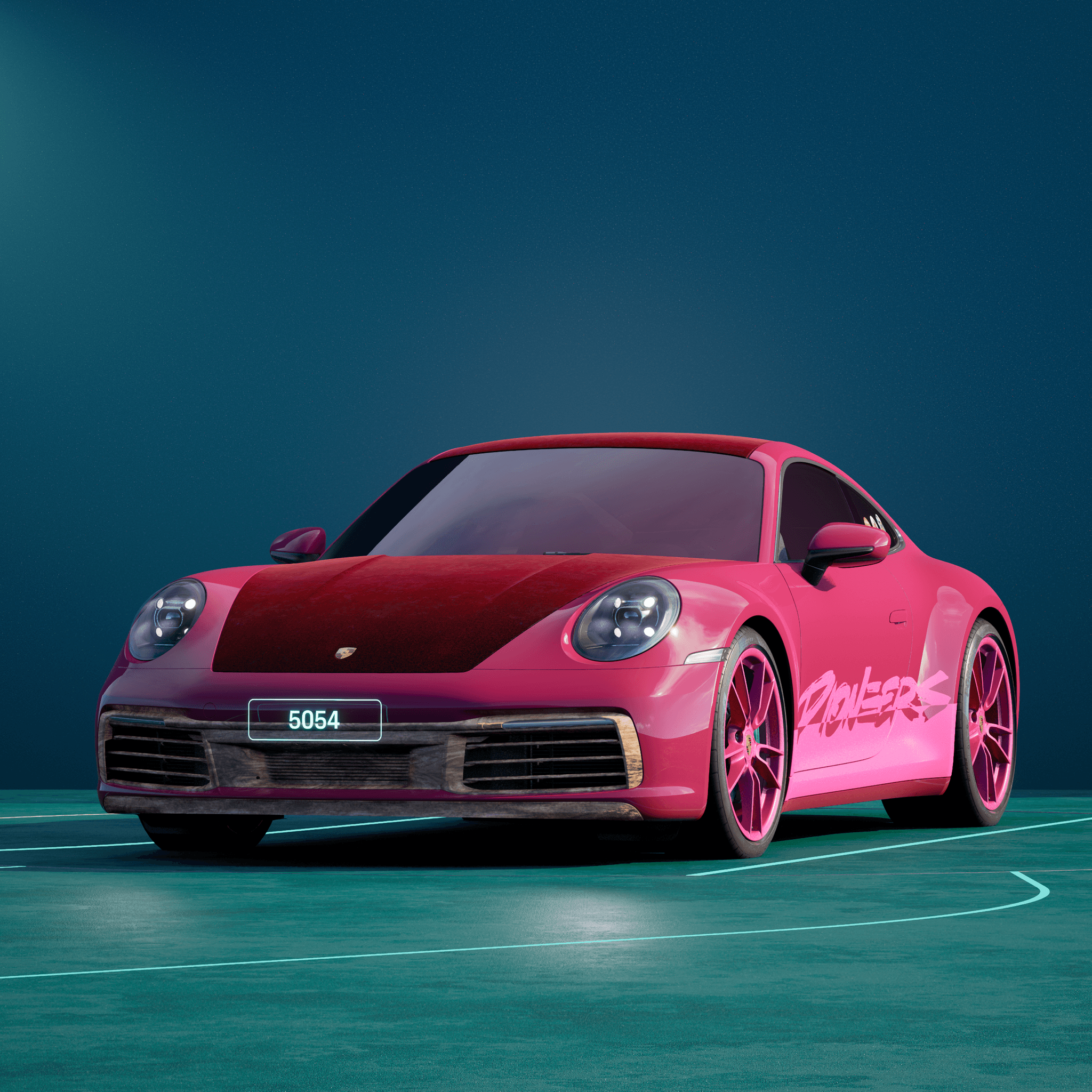 The PORSCHΞ 911 5054 image in phase