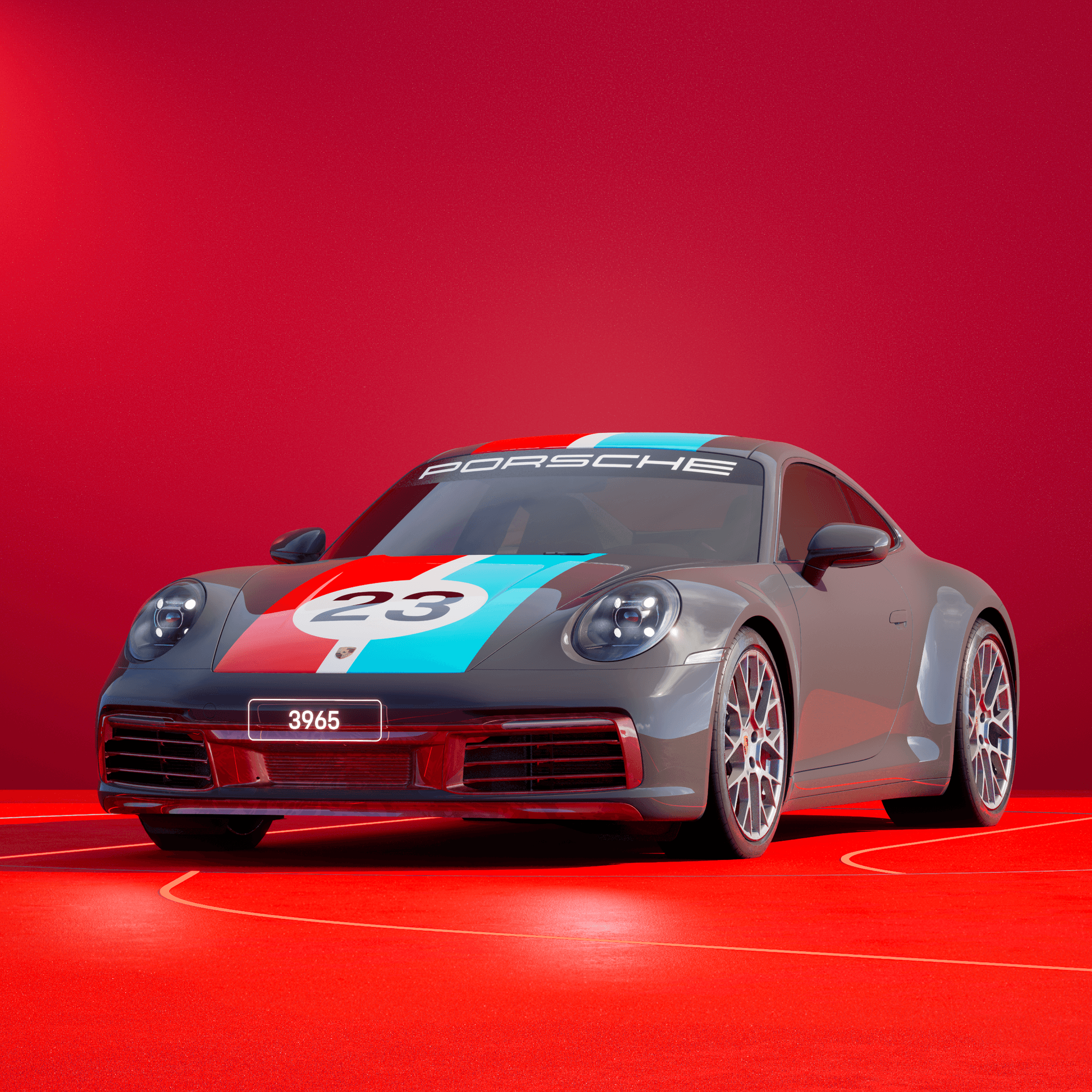 The PORSCHΞ 911 3965 image in phase